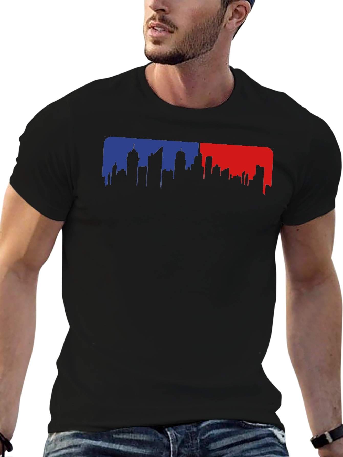 Cityscape Graphic Tee - Modern Urban Style