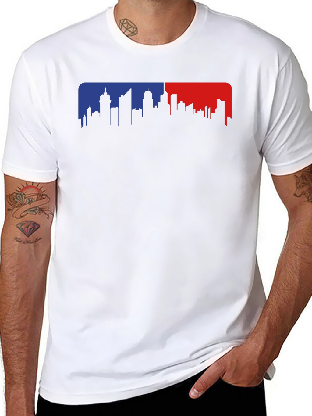 Cityscape Graphic Tee - Modern Urban Style