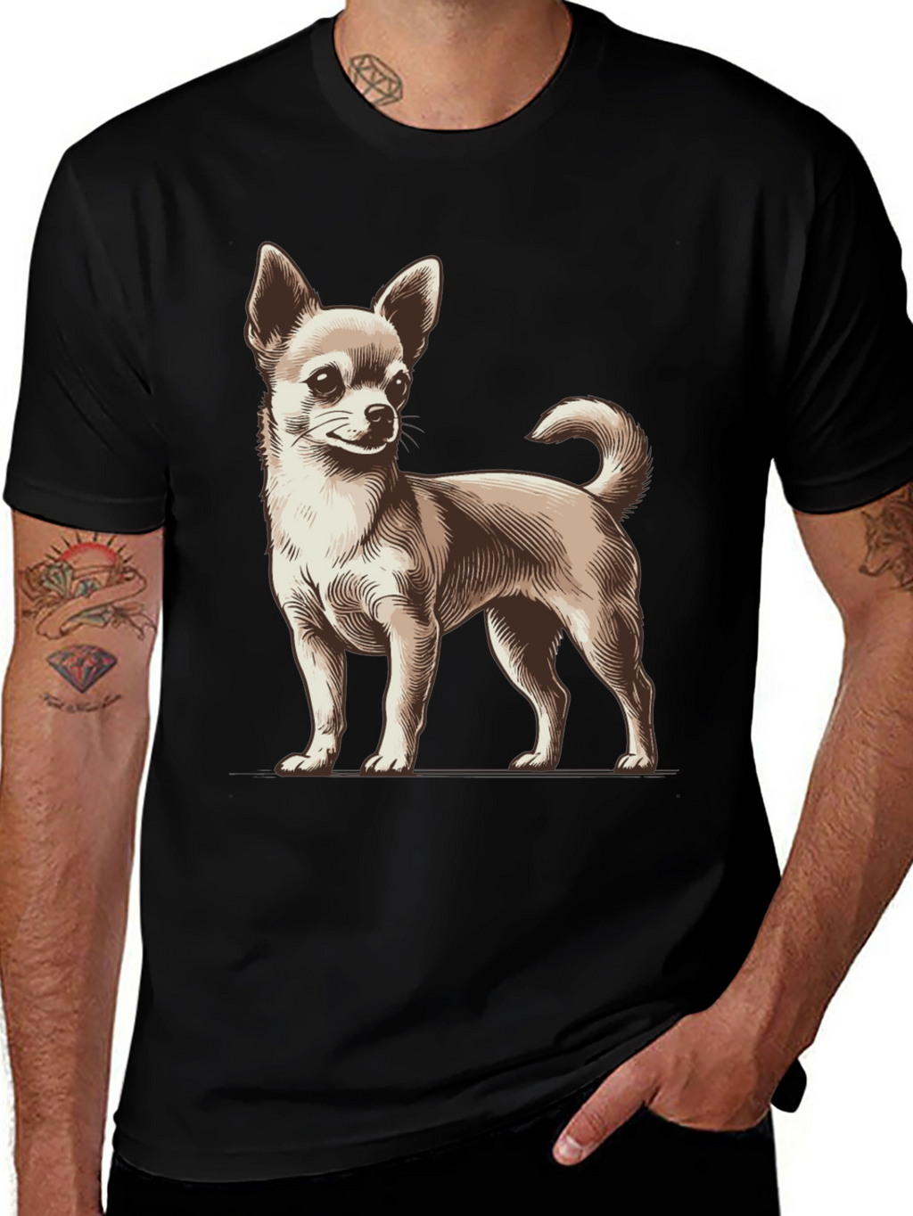 Chihuahua Dog Graphic T-Shirt