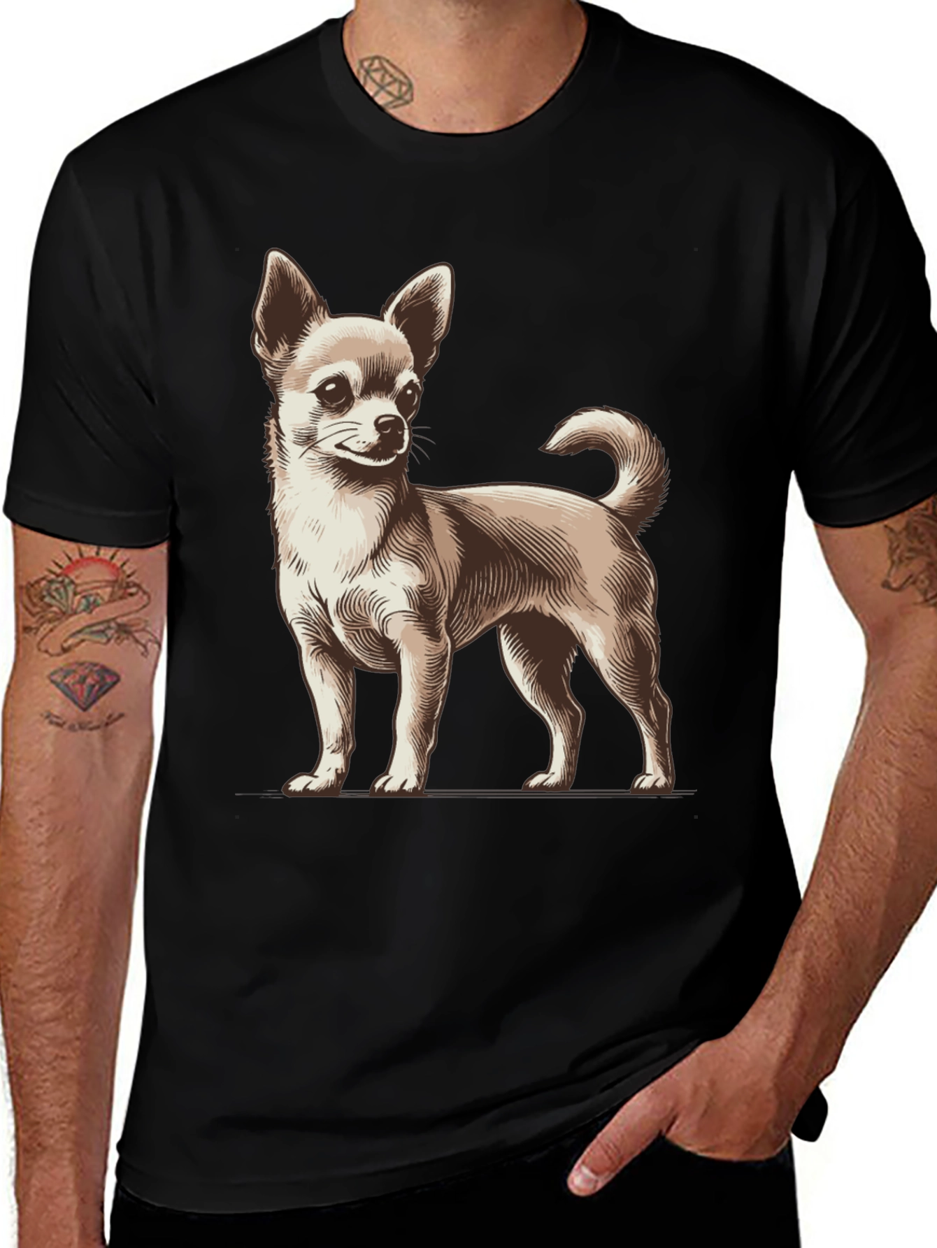 Chihuahua Dog Graphic T-Shirt
