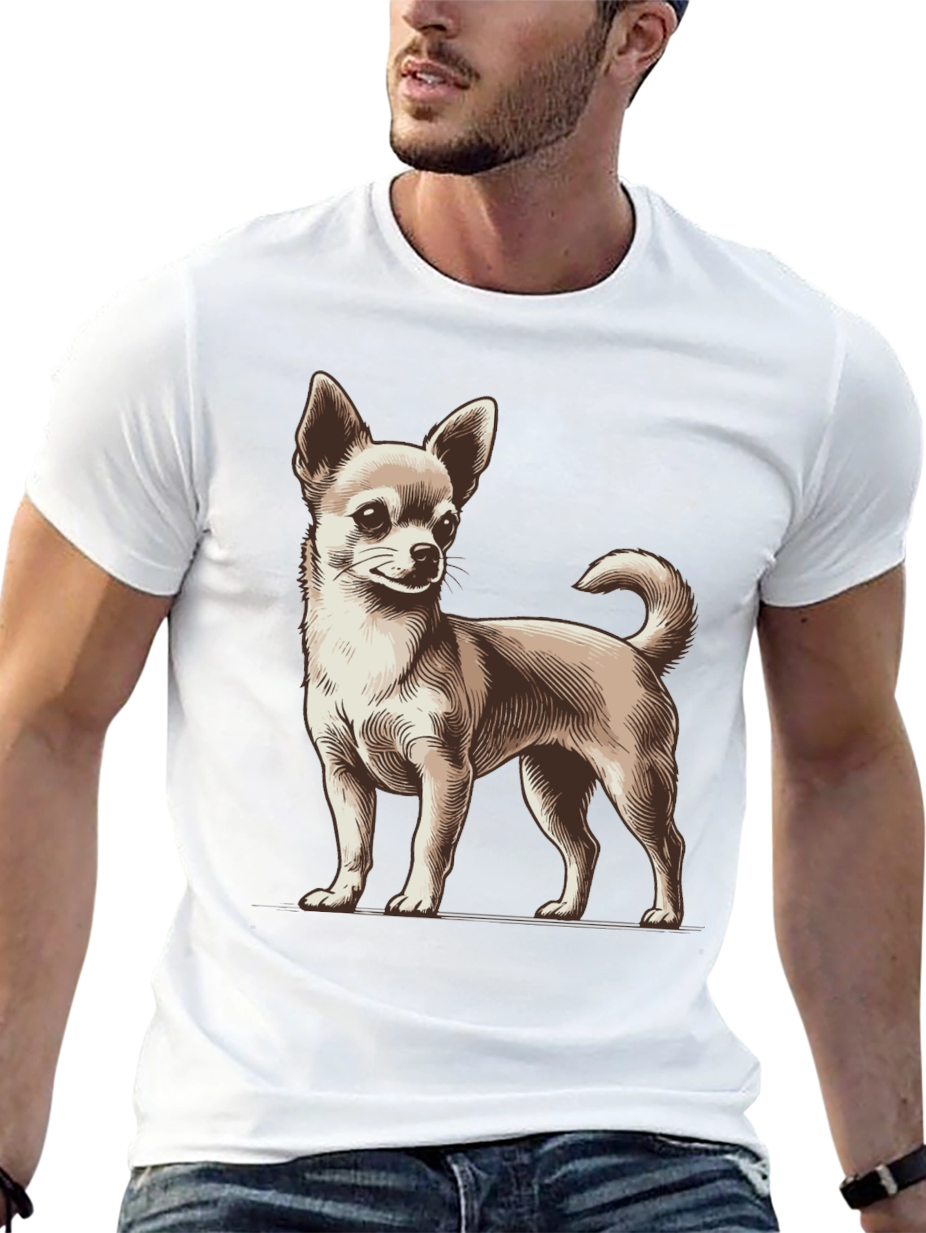 Chihuahua Dog Graphic T-Shirt