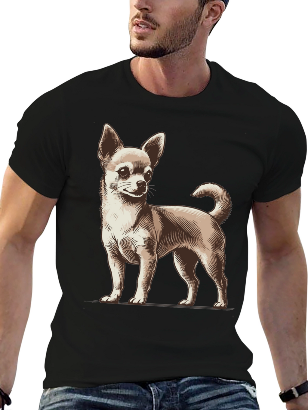 Chihuahua Dog Graphic T-Shirt