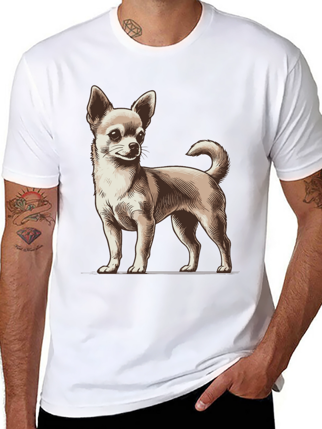 Chihuahua Dog Graphic T-Shirt