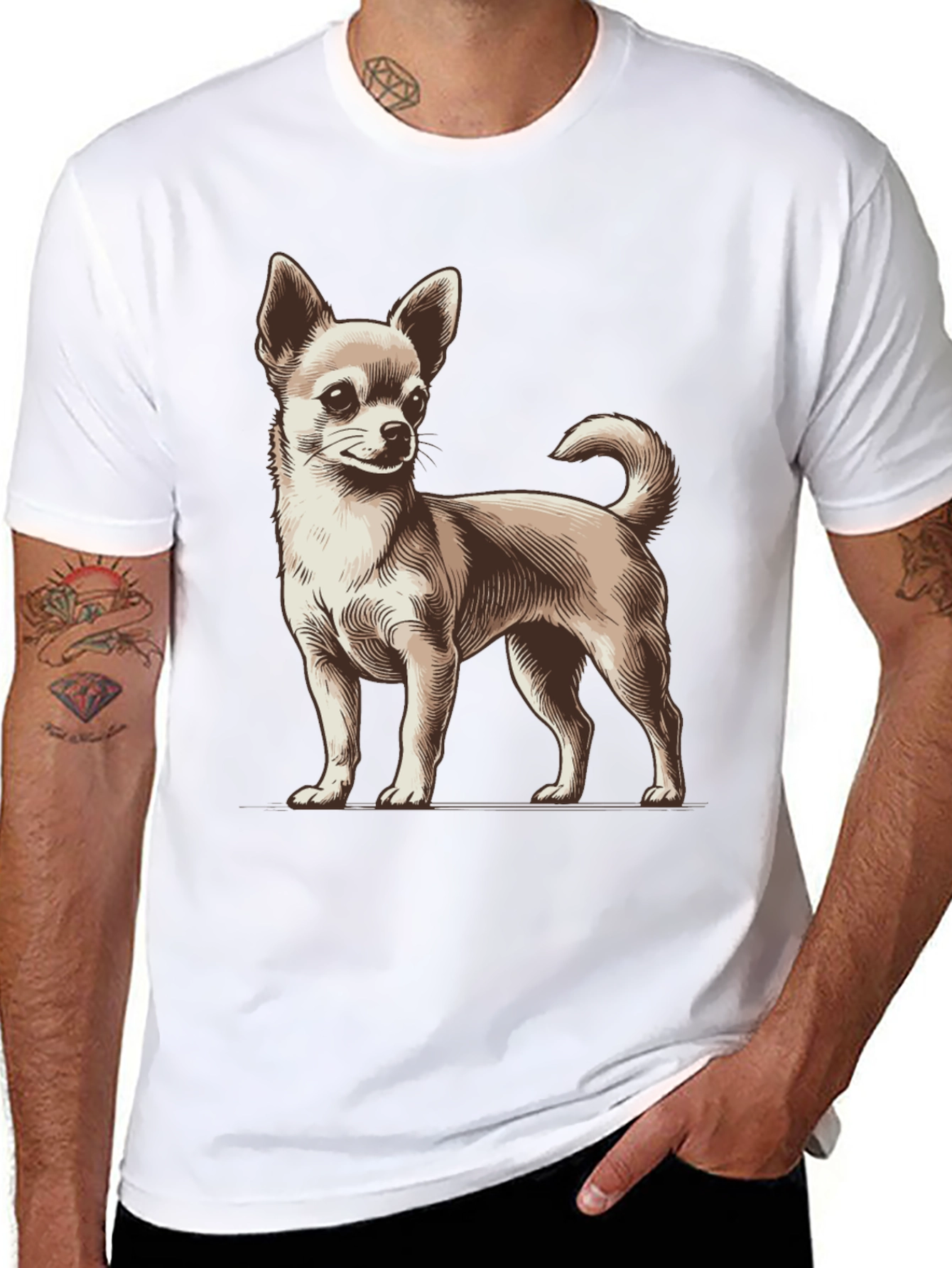 Chihuahua Dog Graphic T-Shirt