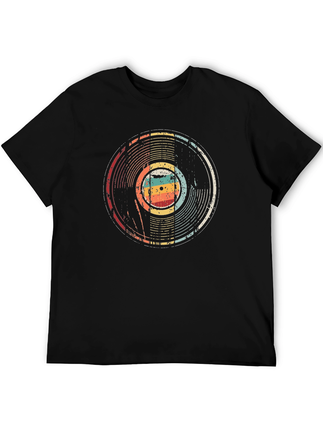 Vintage Record Graphic Tee - Retro Vinyl Music T-Shirt