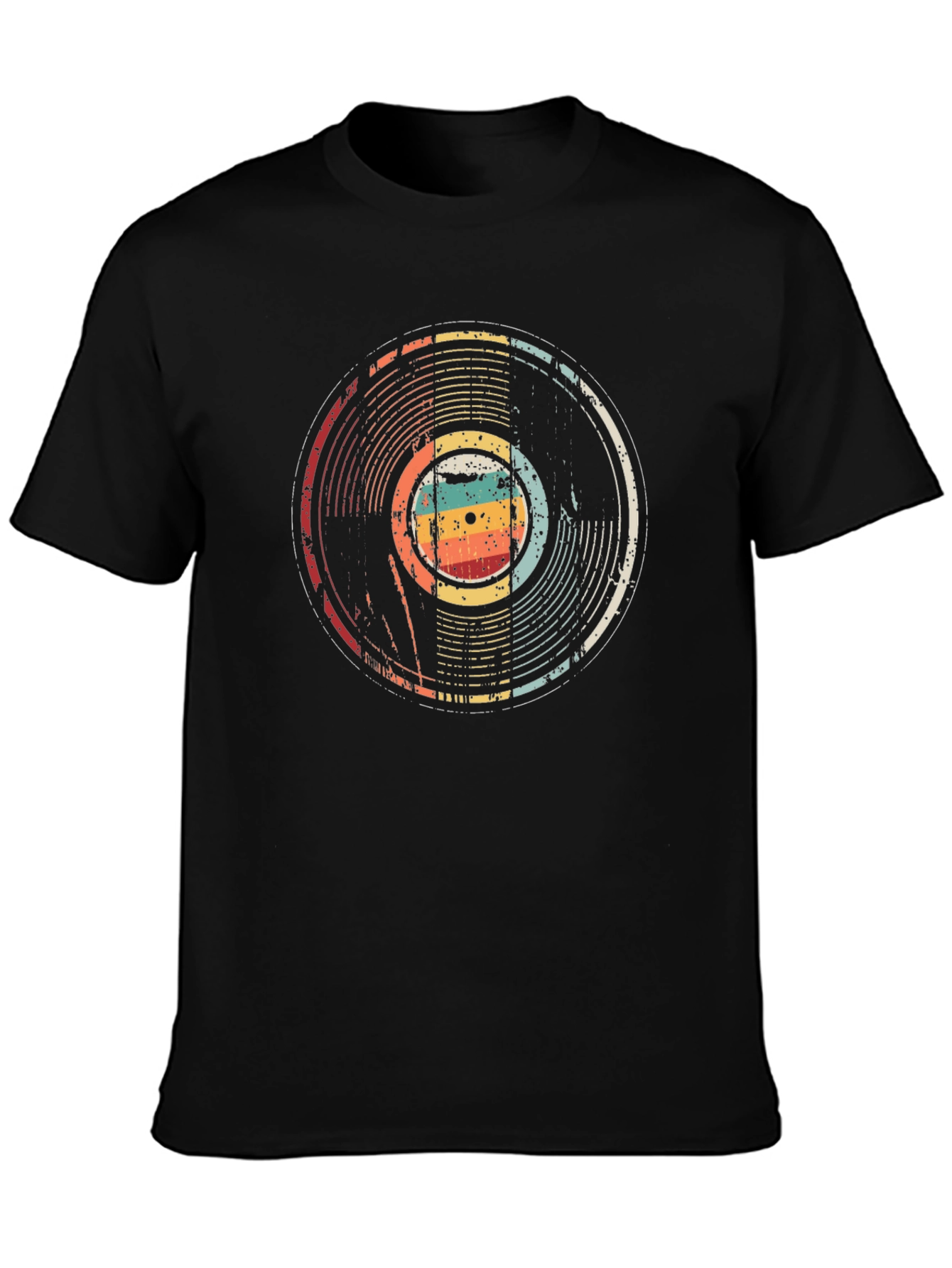 Vintage Record Graphic Tee - Retro Vinyl Music T-Shirt