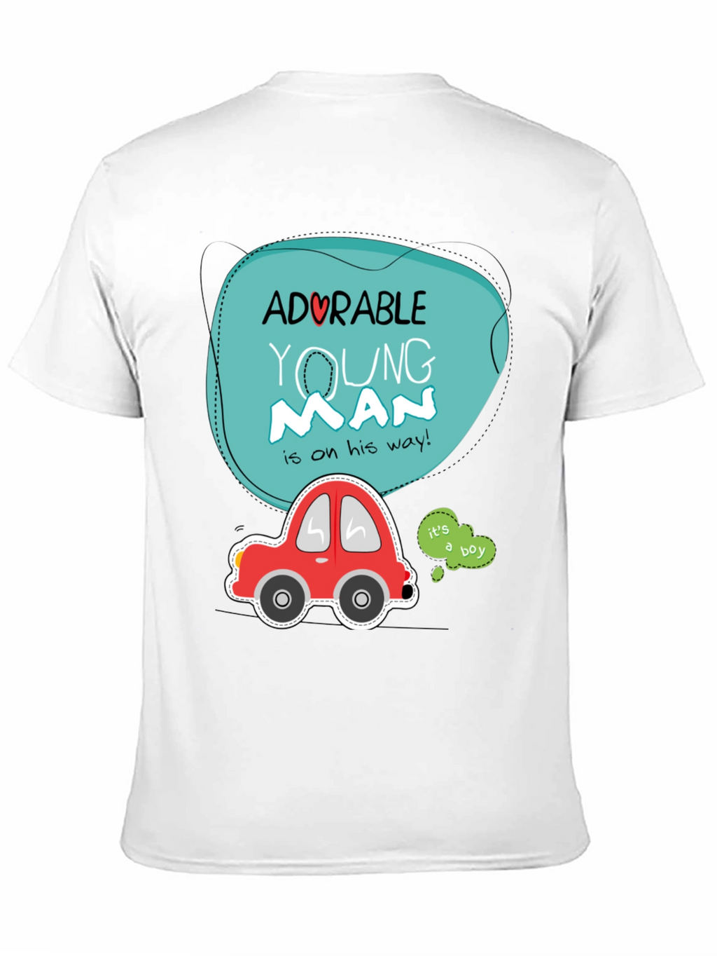 Adorable Young Man Baby Shower T-Shirt