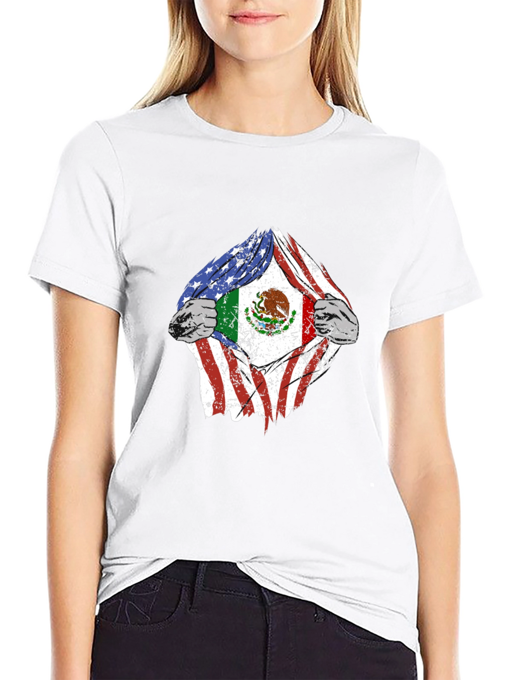 Dual Flag Graphic T-Shirt