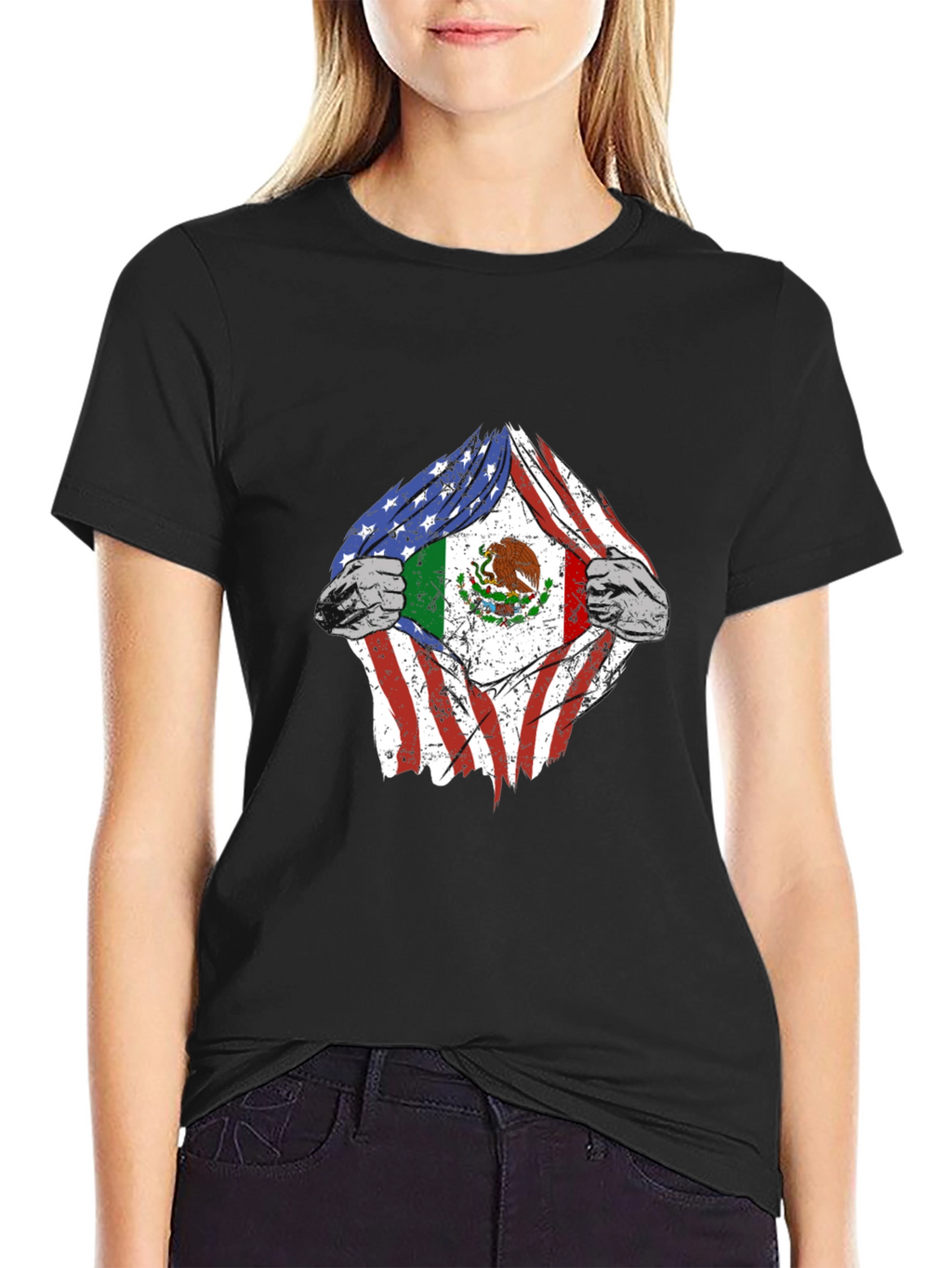 Dual Flag Graphic T-Shirt