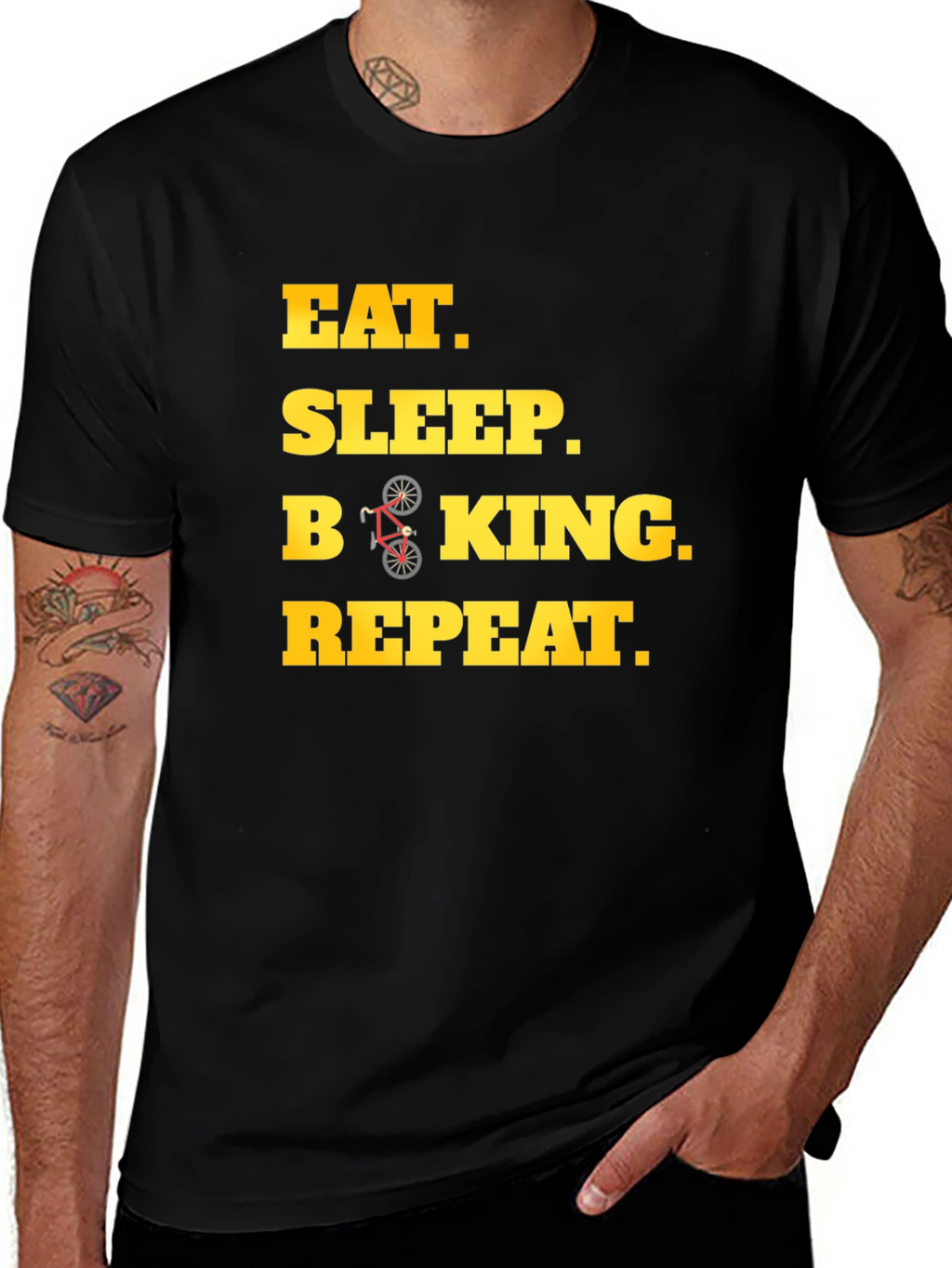 Eat Sleep Biking Repeat T-Shirt