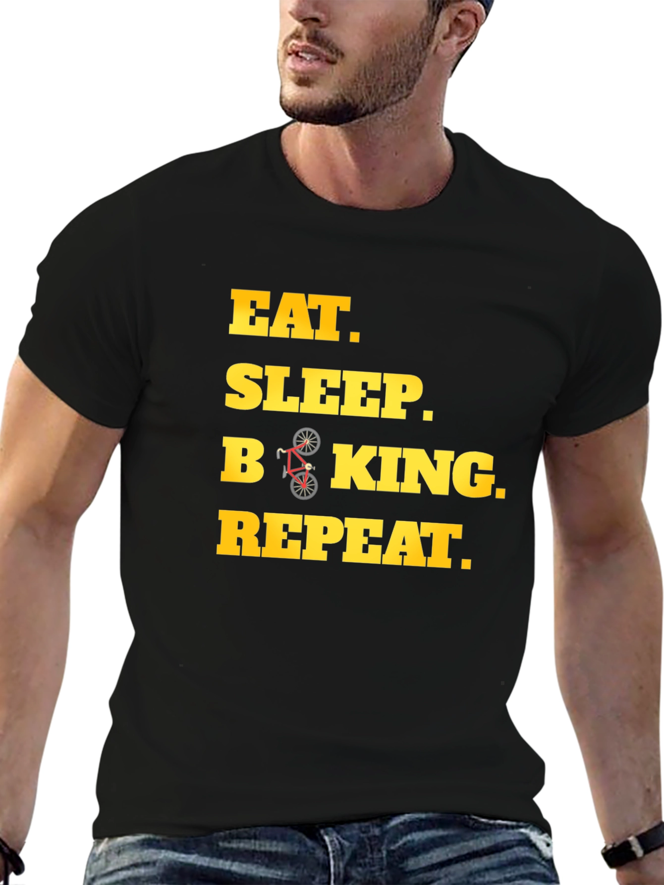 Eat Sleep Biking Repeat T-Shirt