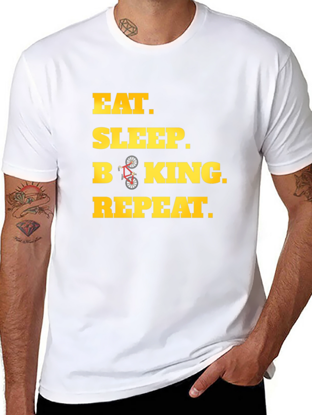 Eat Sleep Biking Repeat T-Shirt