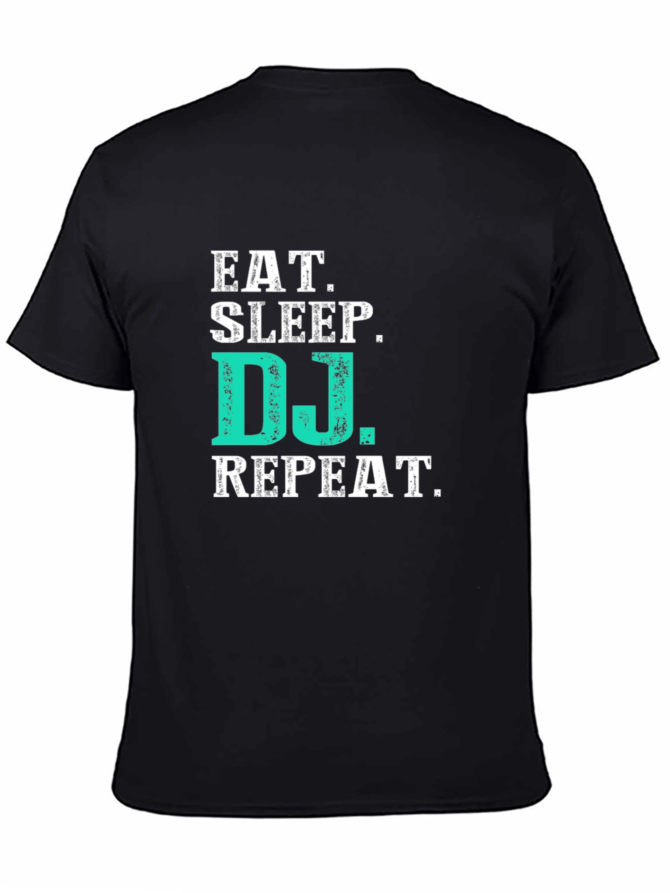 Eat Sleep DJ Repeat Graphic Tee - Black T-Shirt