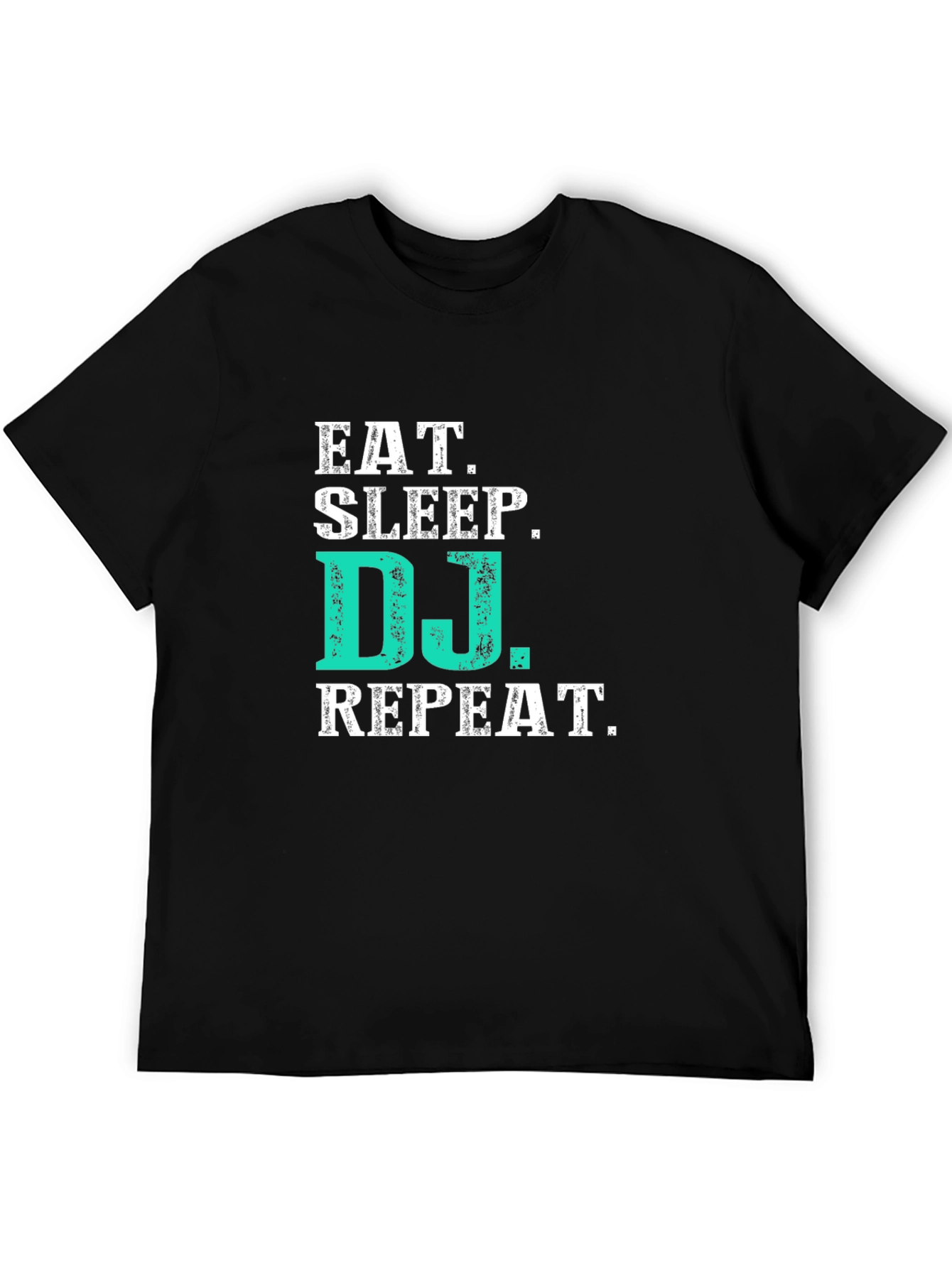 Eat Sleep DJ Repeat Graphic Tee - Black T-Shirt