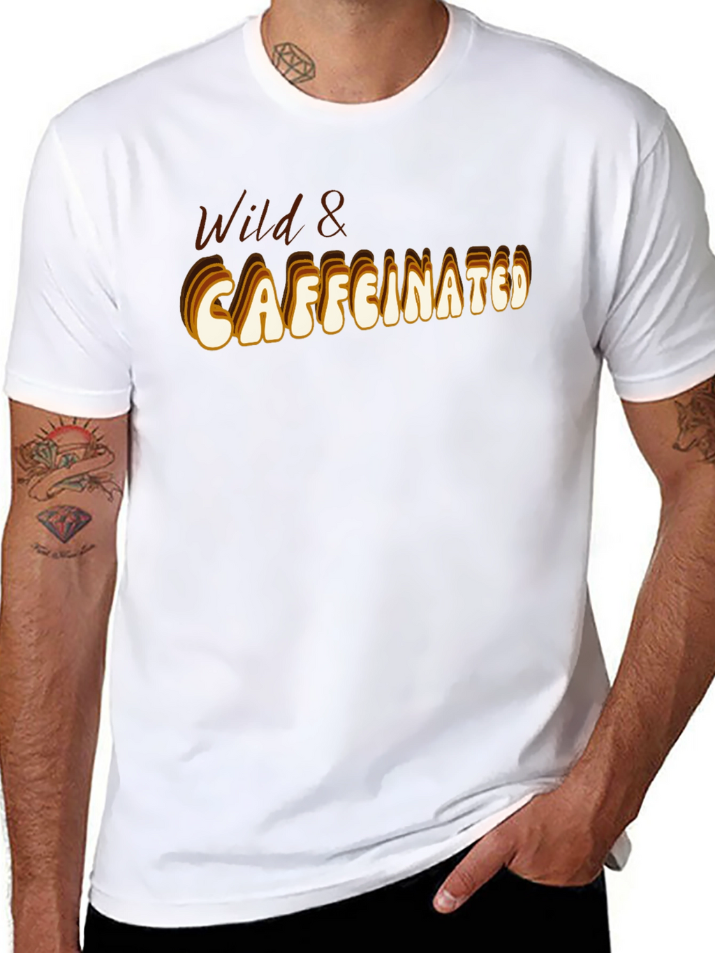 Wild & Caffeinated Black T-Shirt