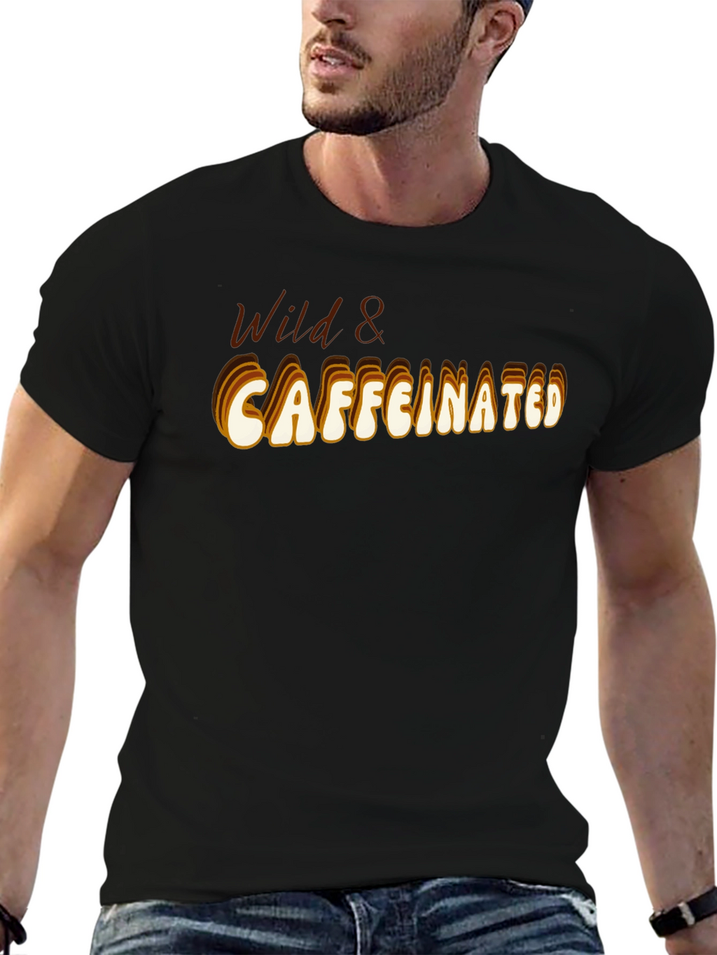 Wild & Caffeinated Black T-Shirt