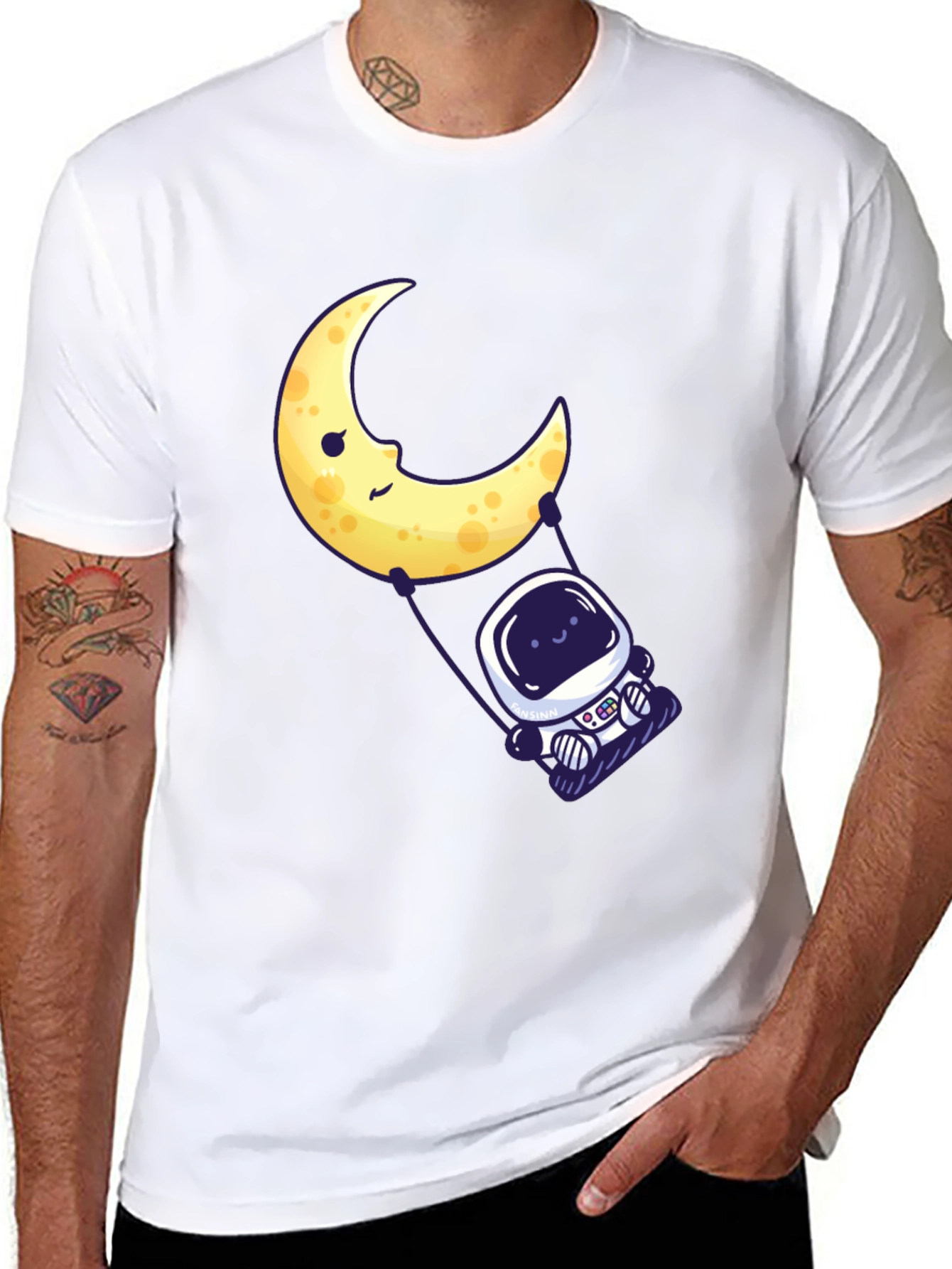 Astronaut Moon Swing Graphic Tee
