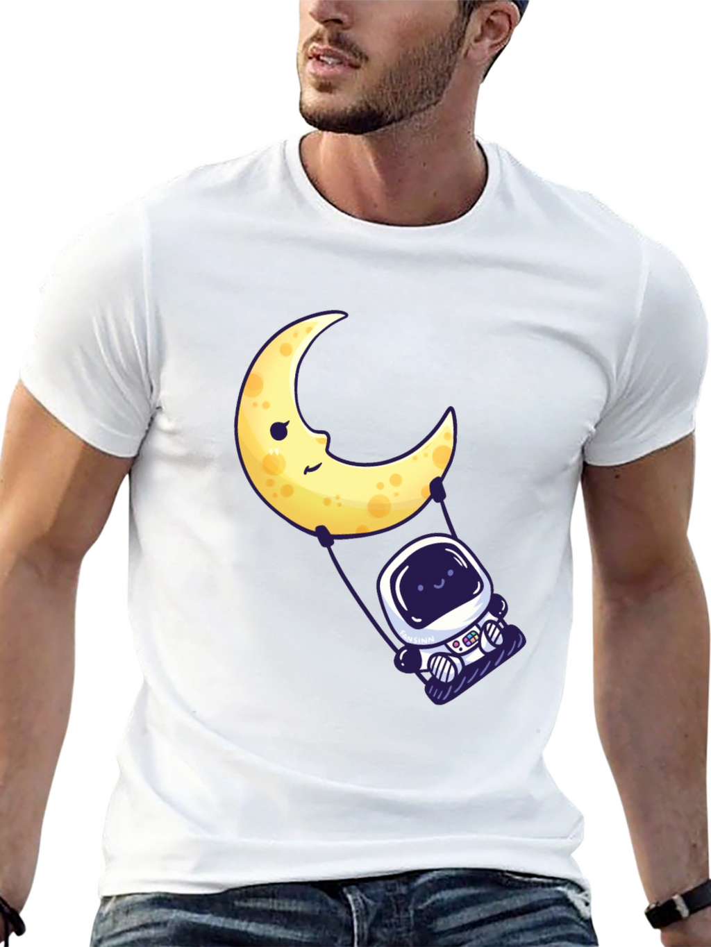 Astronaut Moon Swing Graphic Tee