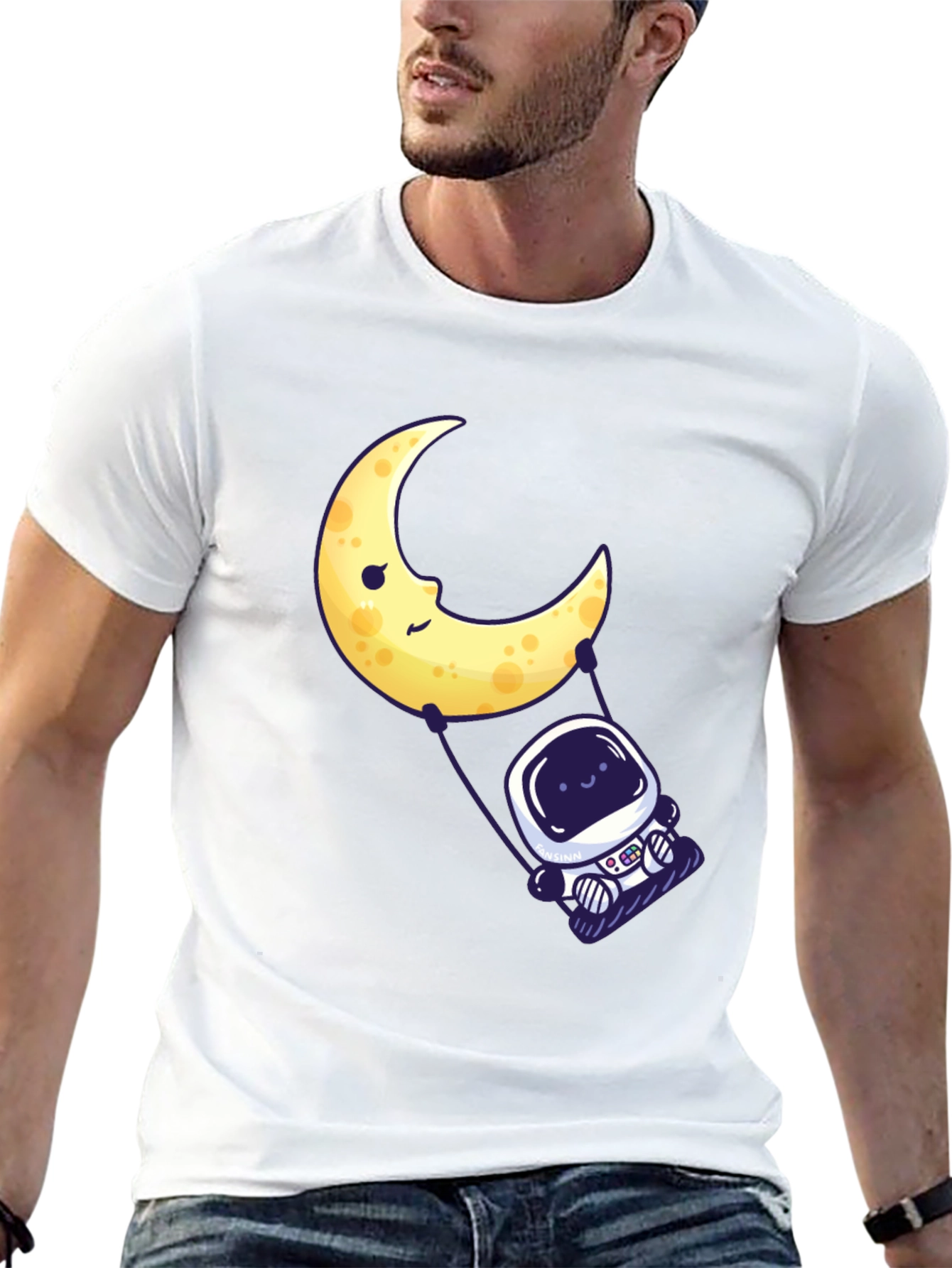 Astronaut Moon Swing Graphic Tee