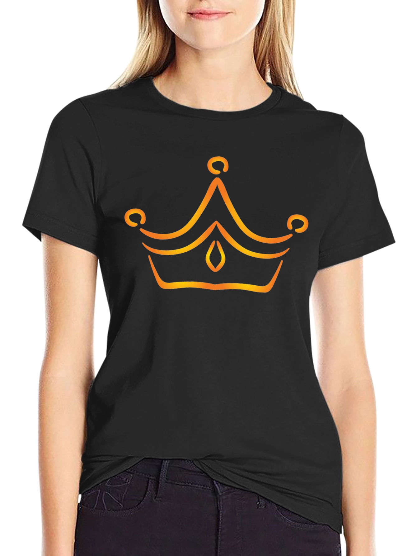 Crown Graphic Tee - Black T-Shirt