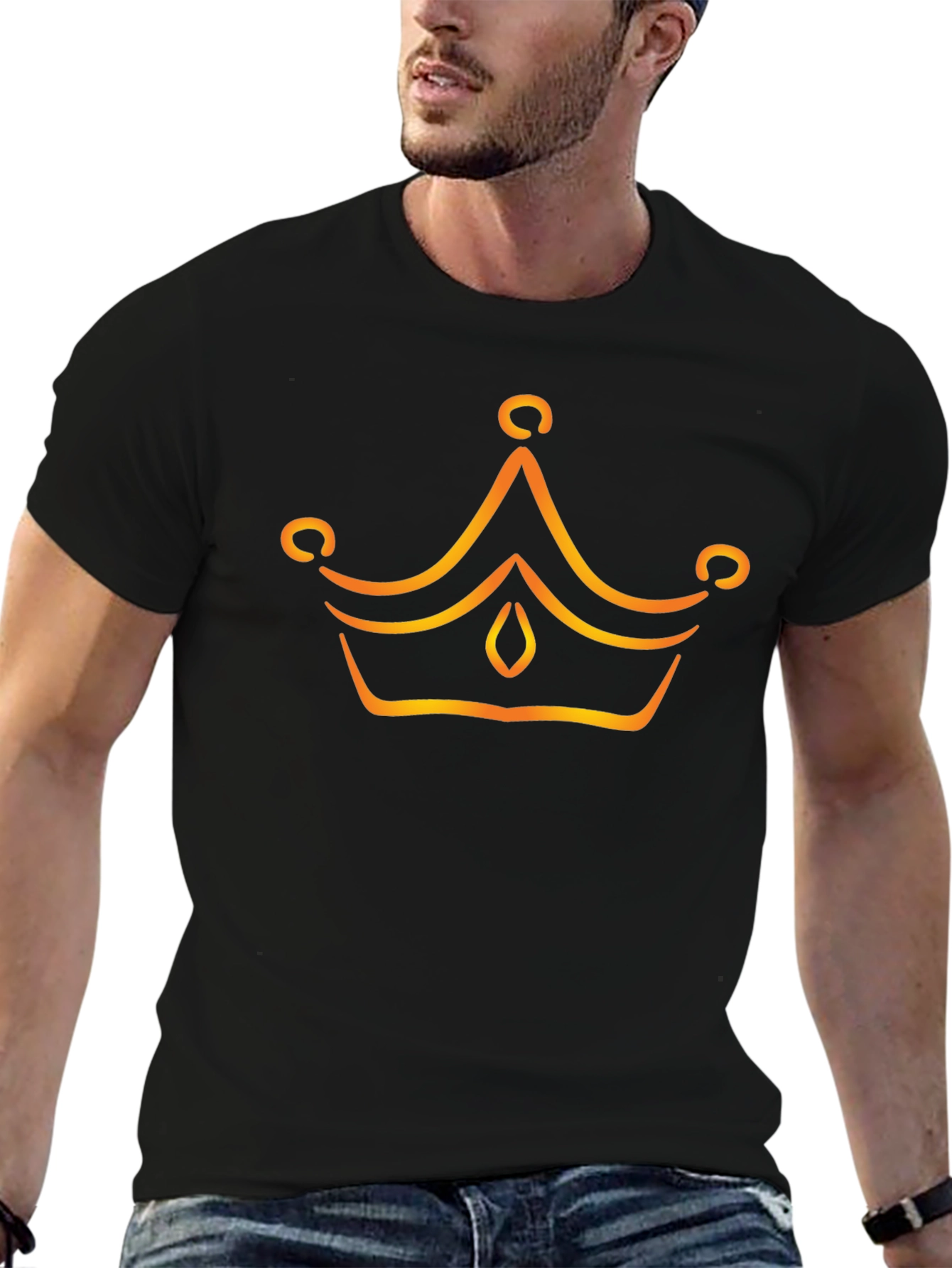 Crown Graphic Tee - Black T-Shirt