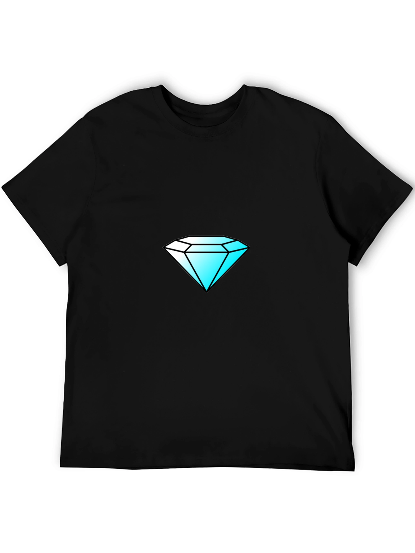 Diamond Graphic Black T-Shirt - Stylish & Unique