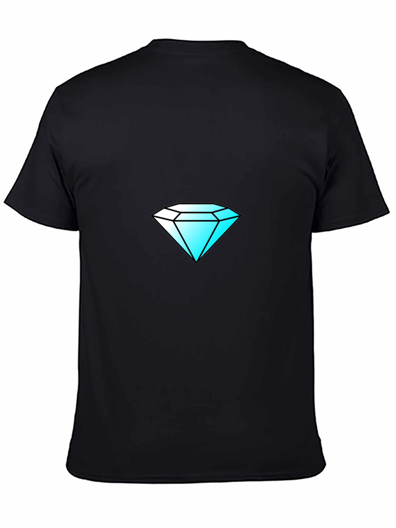 Diamond Graphic Black T-Shirt - Stylish & Unique