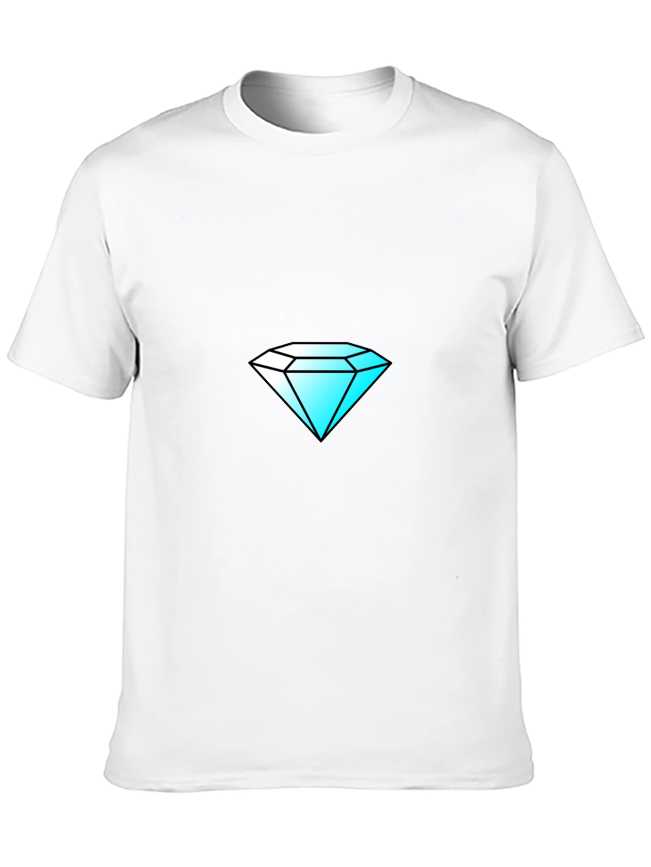Diamond Graphic Black T-Shirt - Stylish & Unique