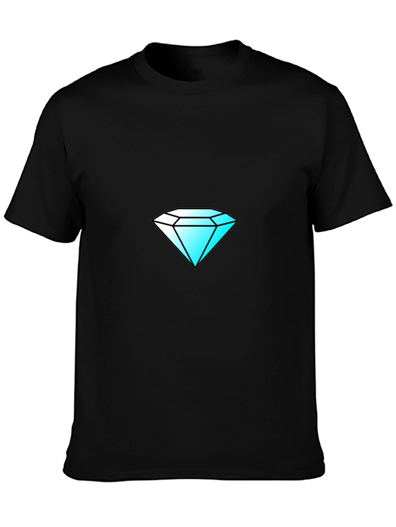 Diamond Graphic Black T-Shirt - Stylish & Unique