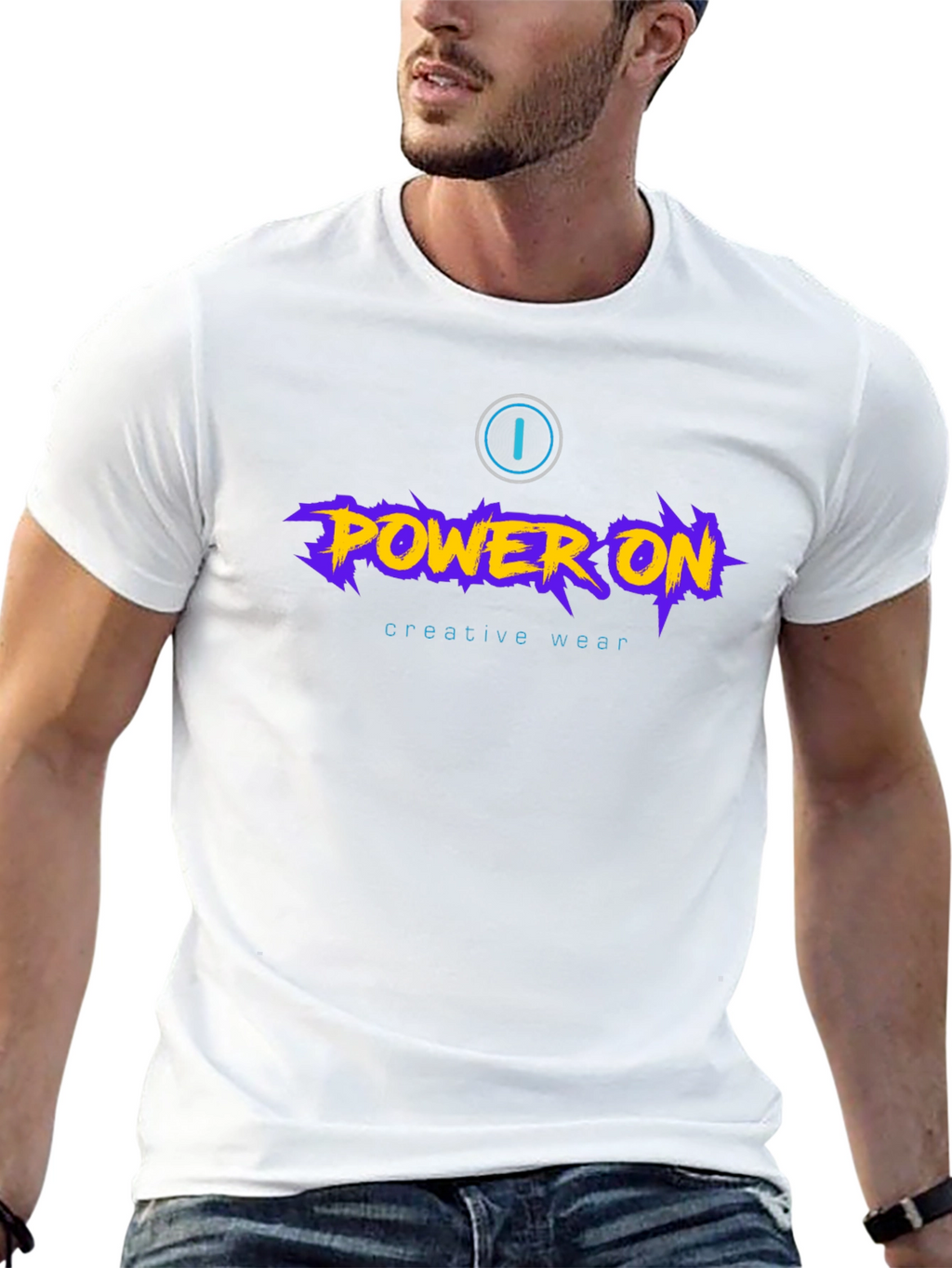 Power On Graphic Tee - Creative Wear
