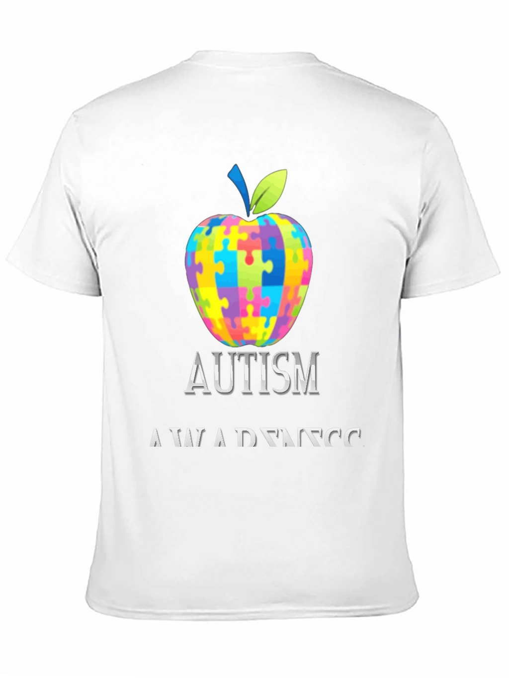 Autism Awareness Puzzle Apple Tee
