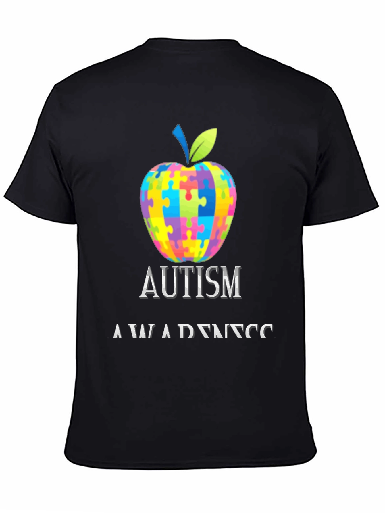 Autism Awareness Puzzle Apple Tee