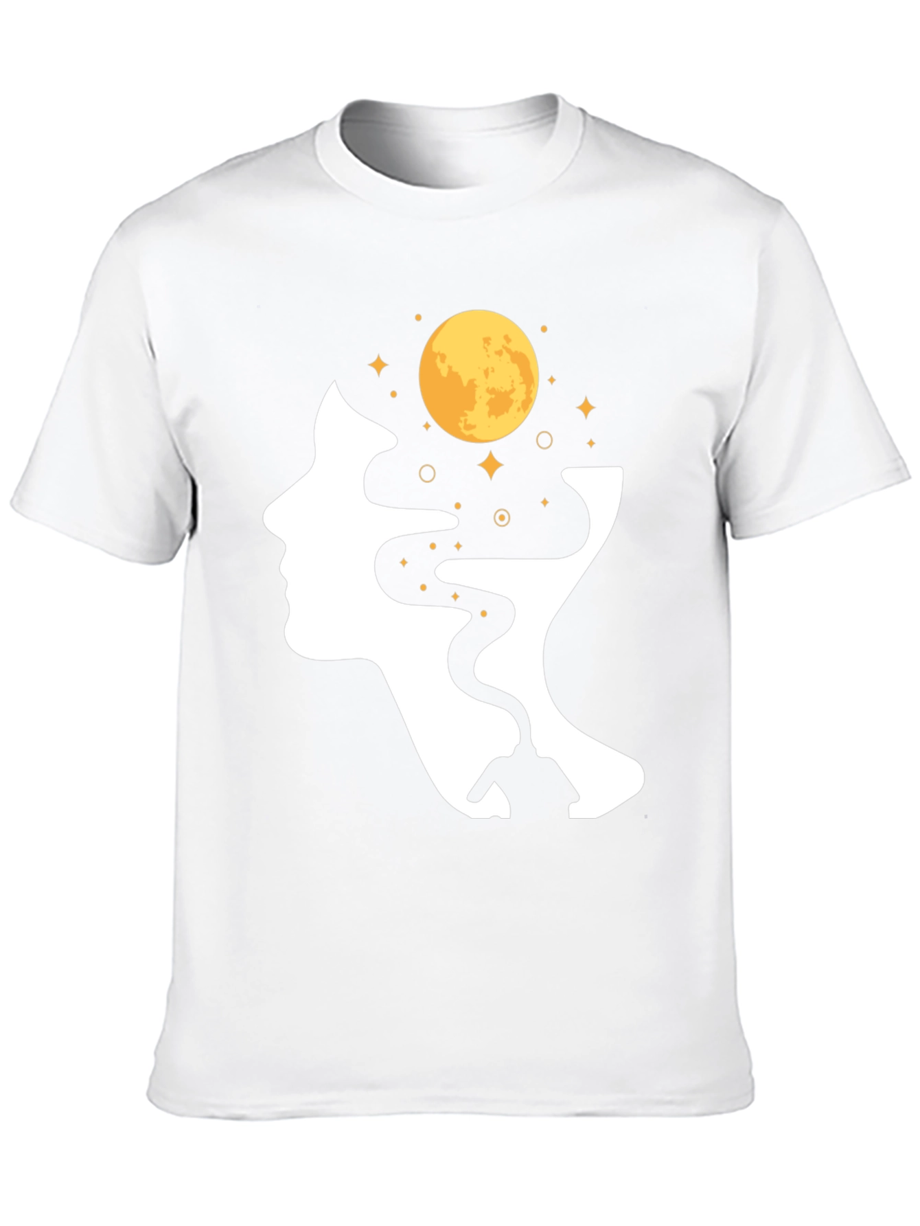 Moon Mind Graphic Tee - Unisex Black T-Shirt