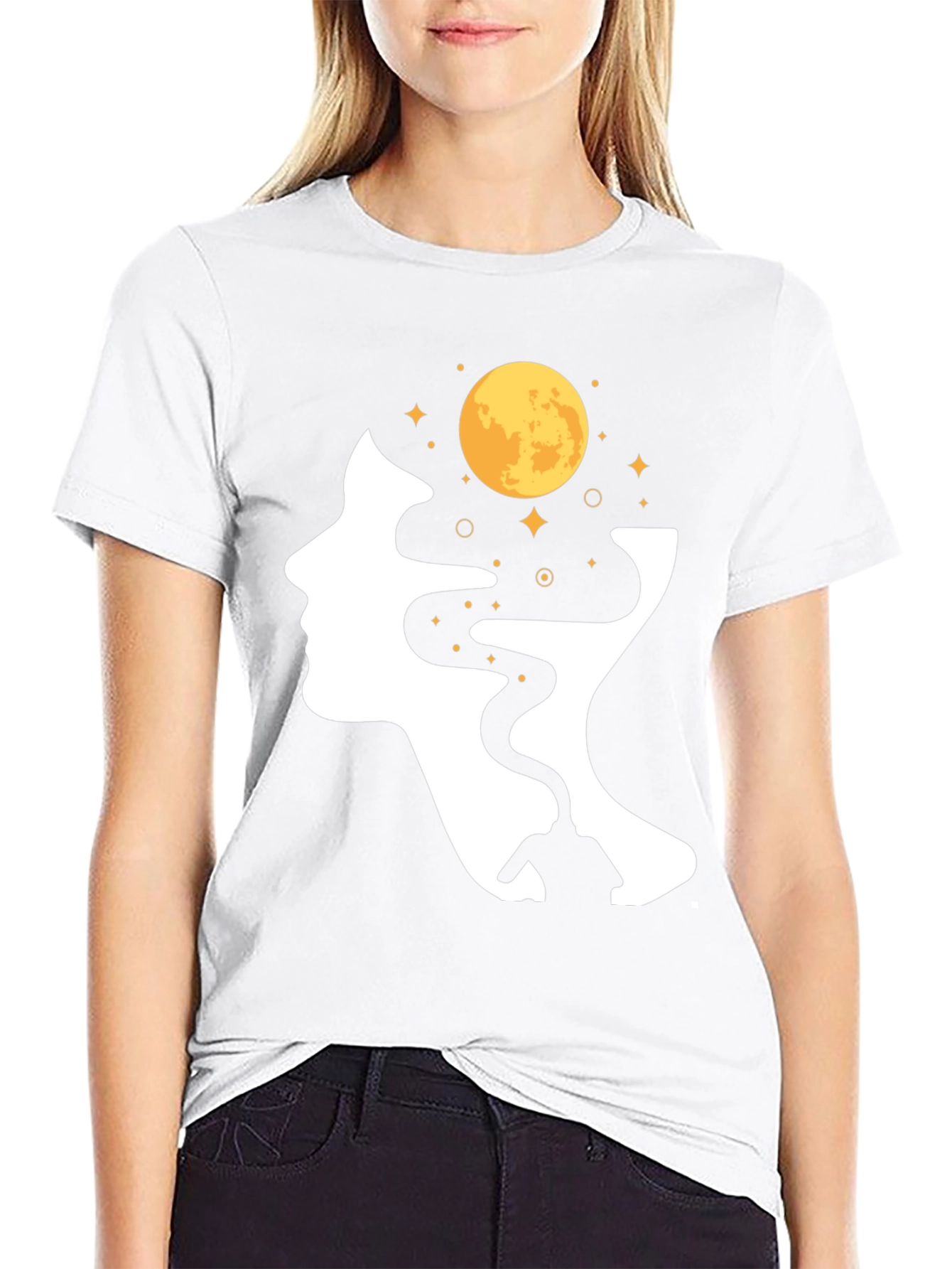 Moon Mind Graphic Tee - Unisex Black T-Shirt