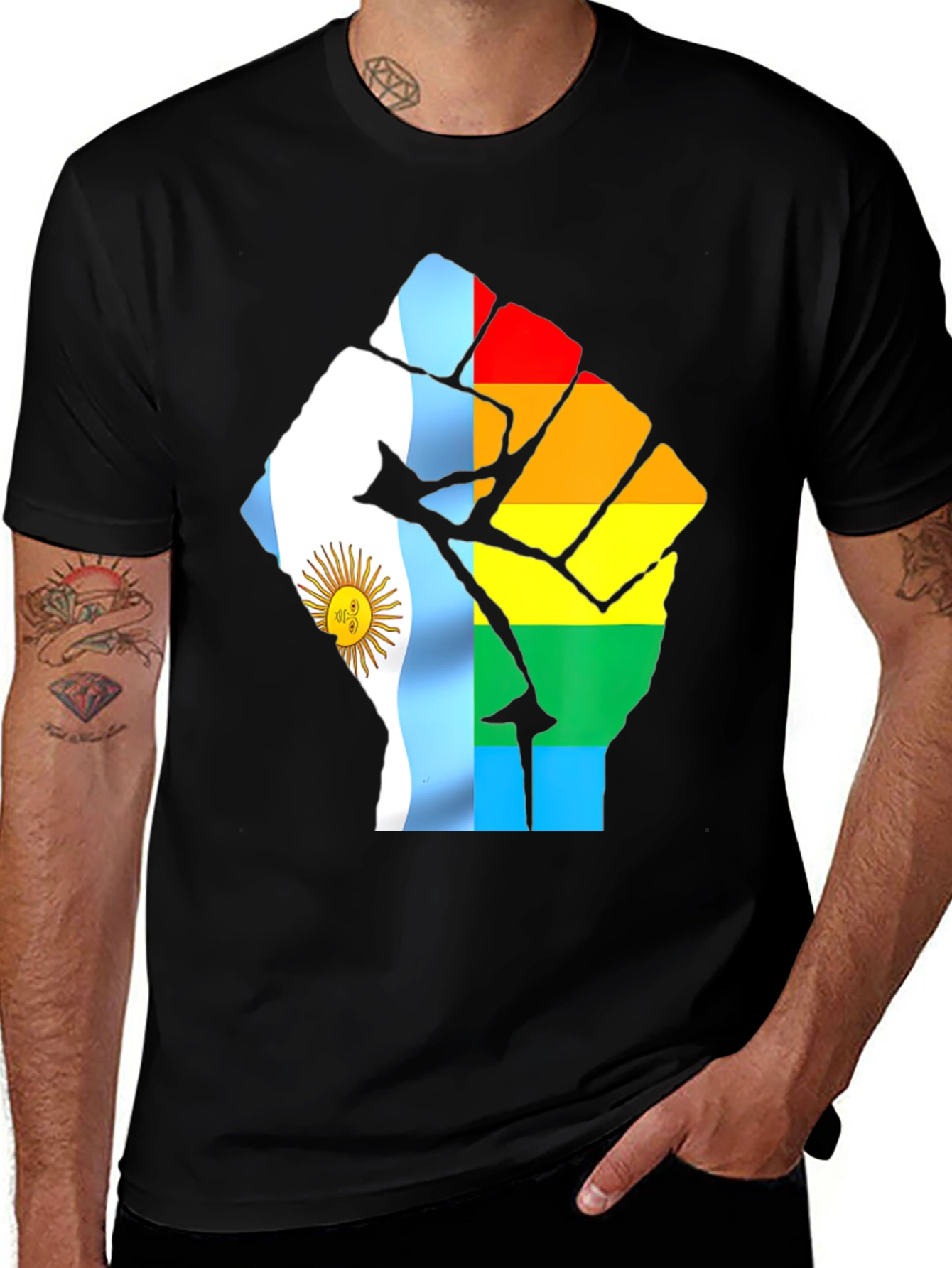 Argentina Pride Fist T-Shirt