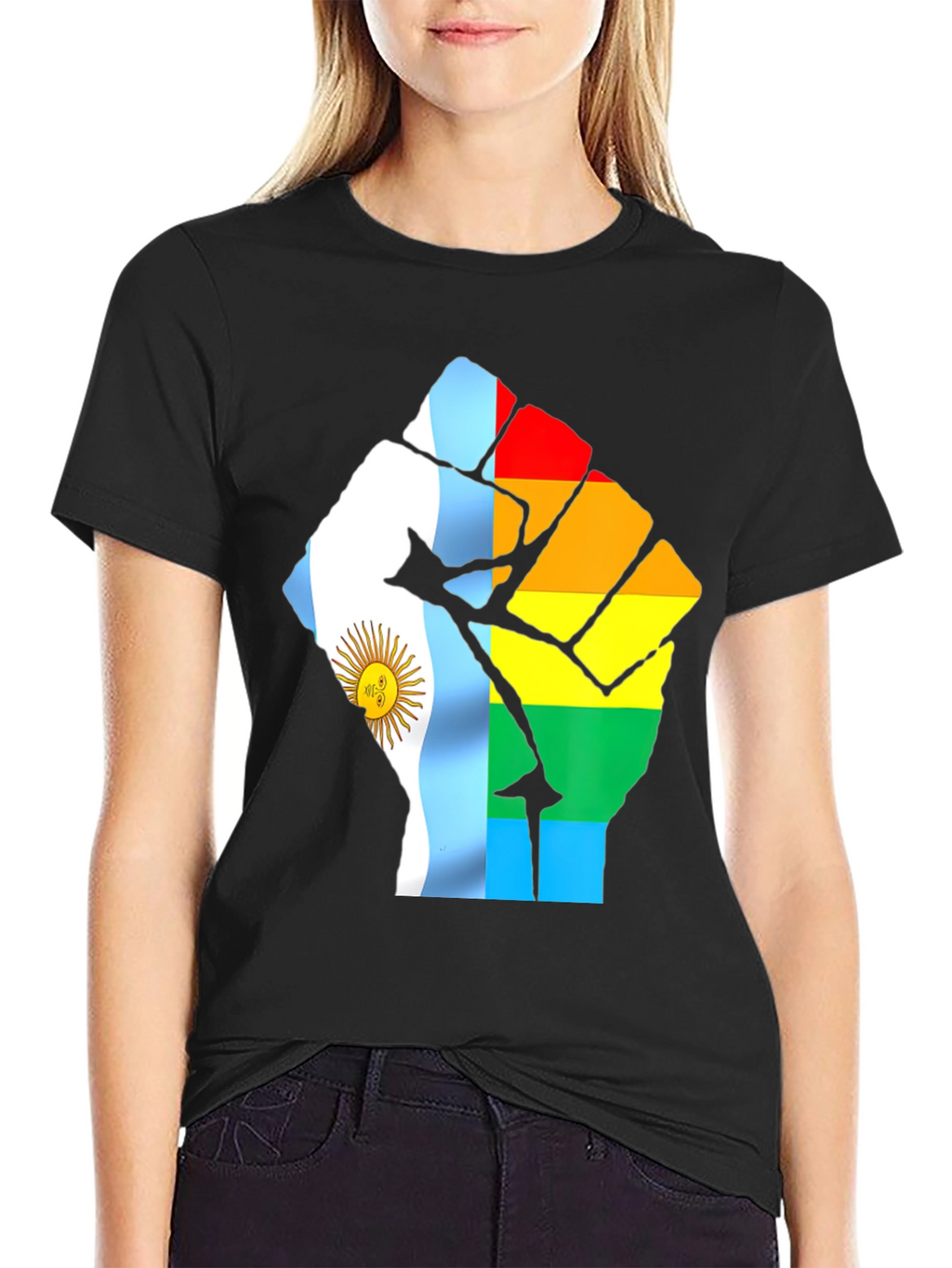Argentina Pride Fist T-Shirt