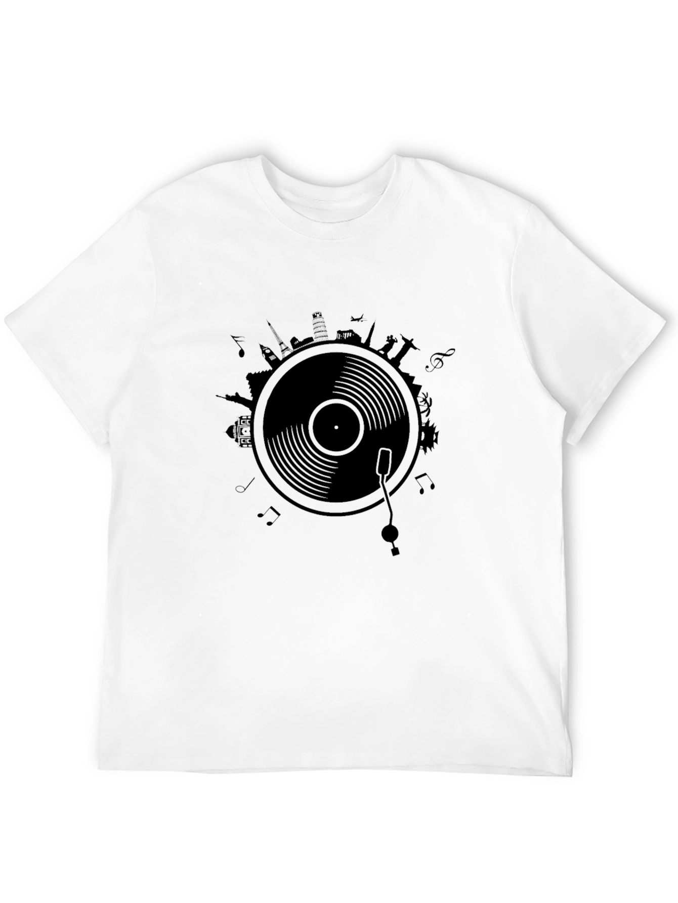 World Tour Vinyl Record Graphic Tee
