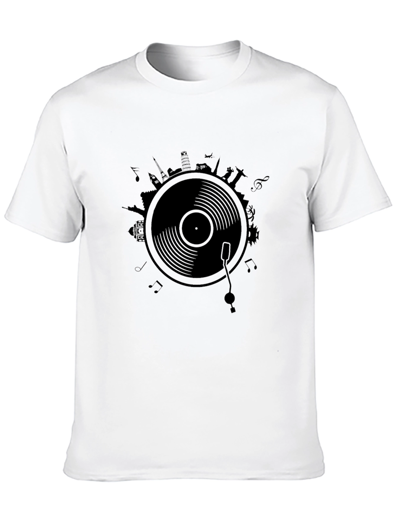 World Tour Vinyl Record Graphic Tee