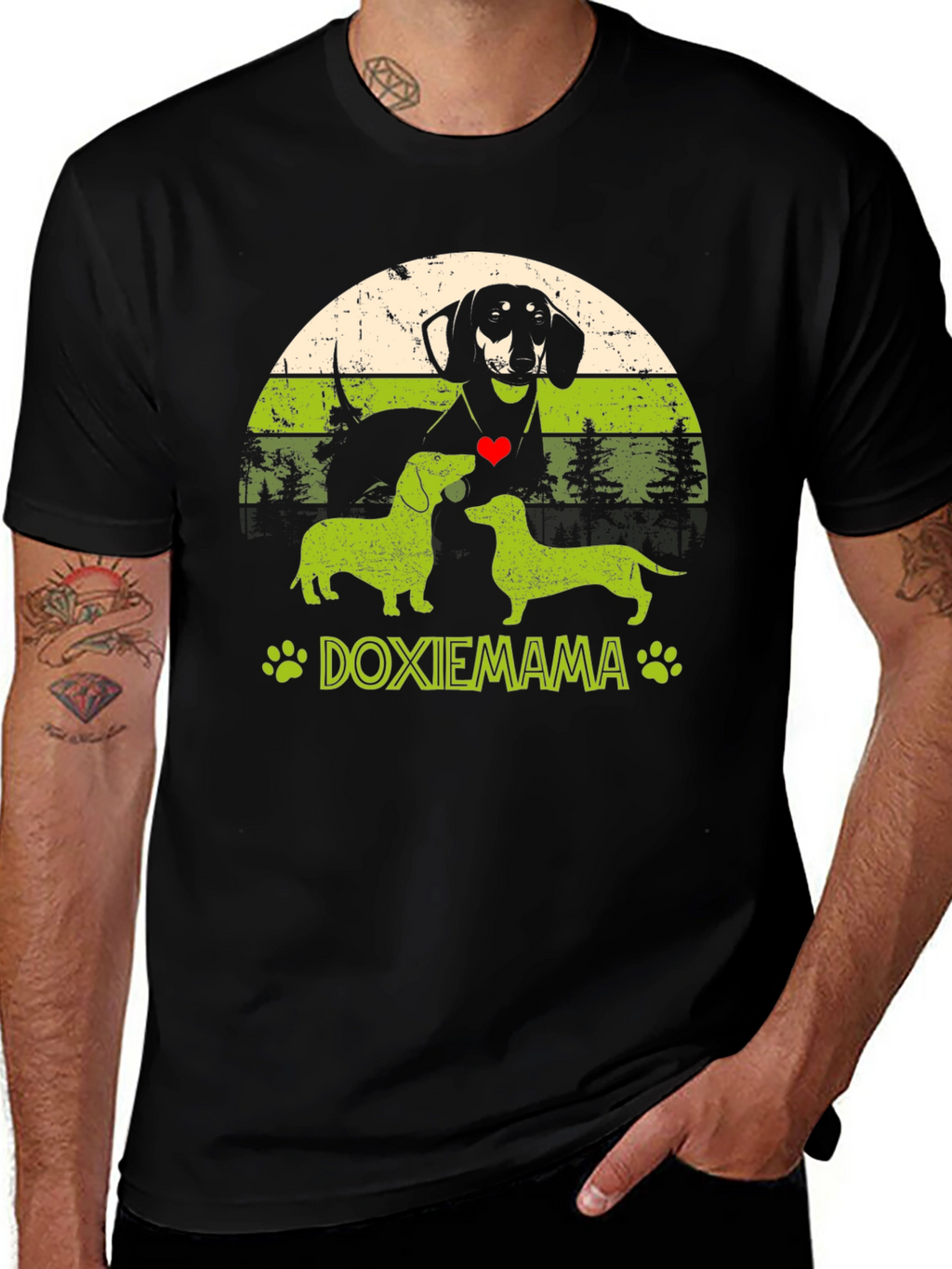 Doxie Mama Dachshund Dog Lover Graphic Tee