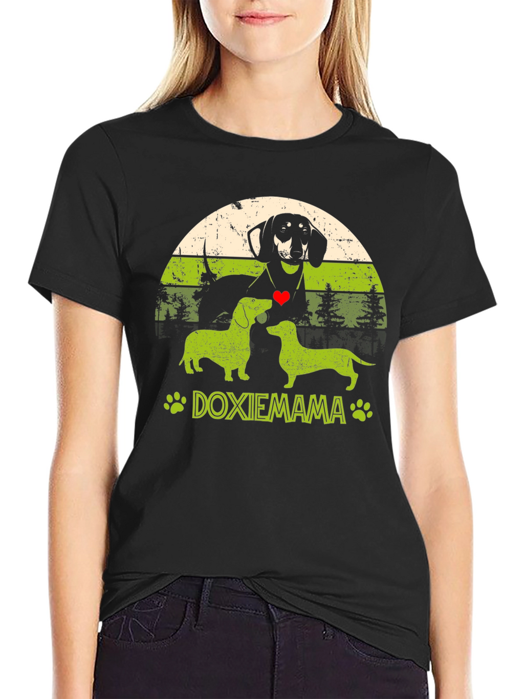 Doxie Mama Dachshund Dog Lover Graphic Tee
