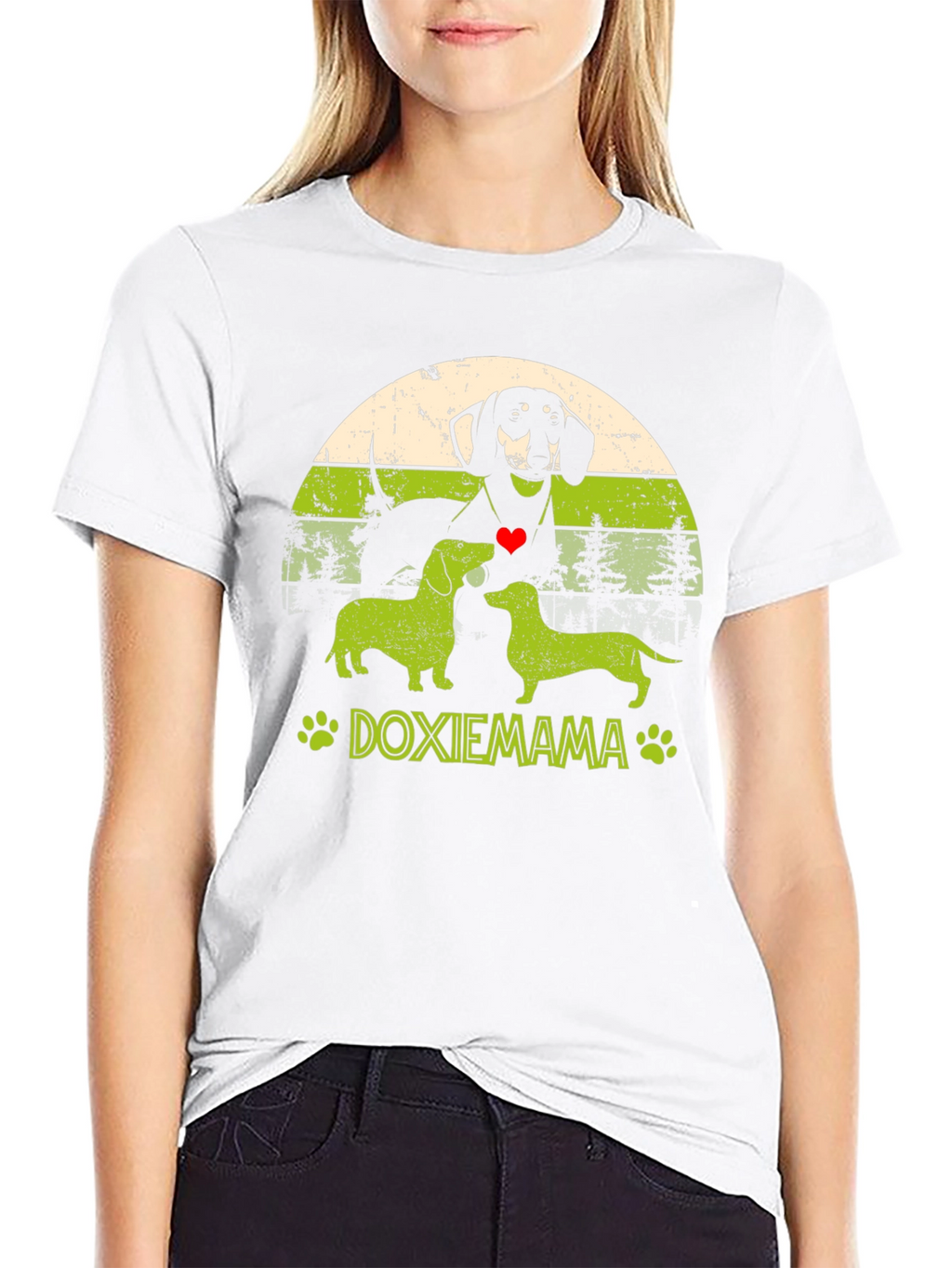 Doxie Mama Dachshund Dog Lover Graphic Tee