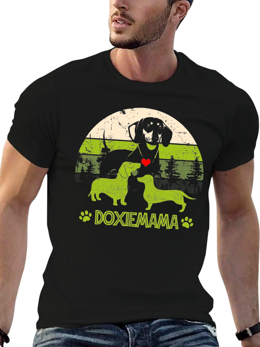 Doxie Mama Dachshund Dog Lover Graphic Tee