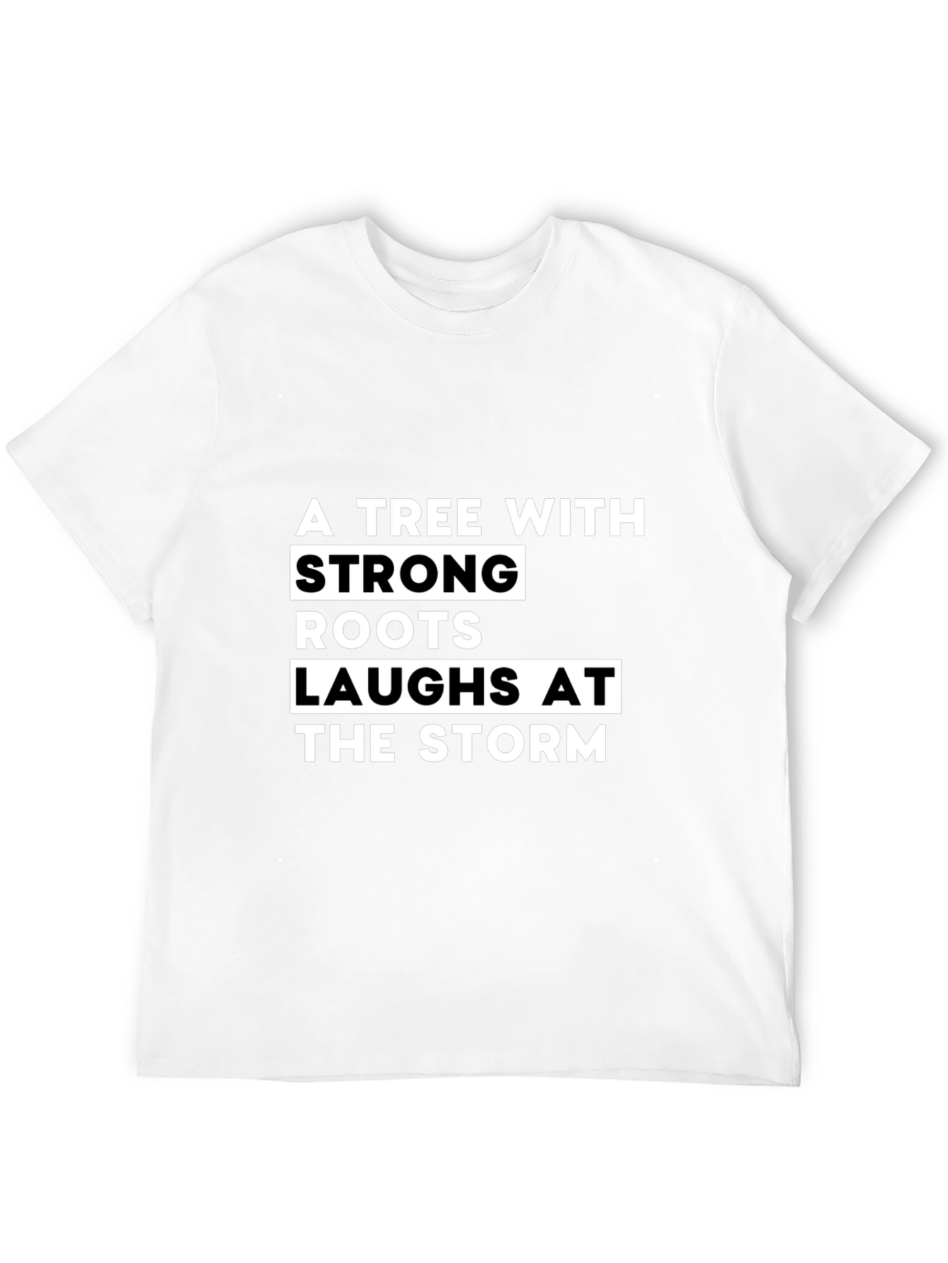 Strong Roots Tree Graphic Tee - Unisex Black T-Shirt