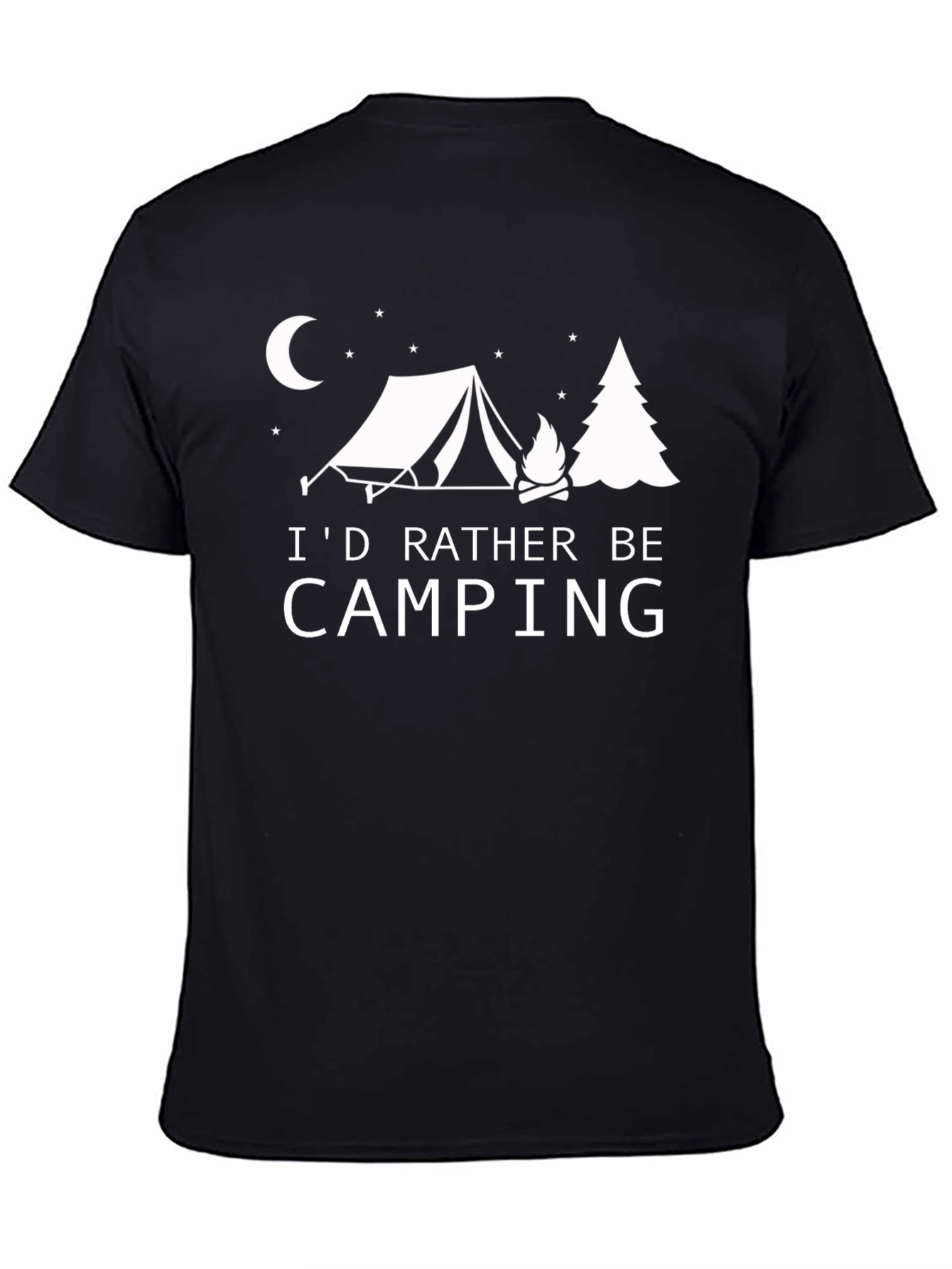 Camping Graphic T-Shirt: Id Rather Be Camping