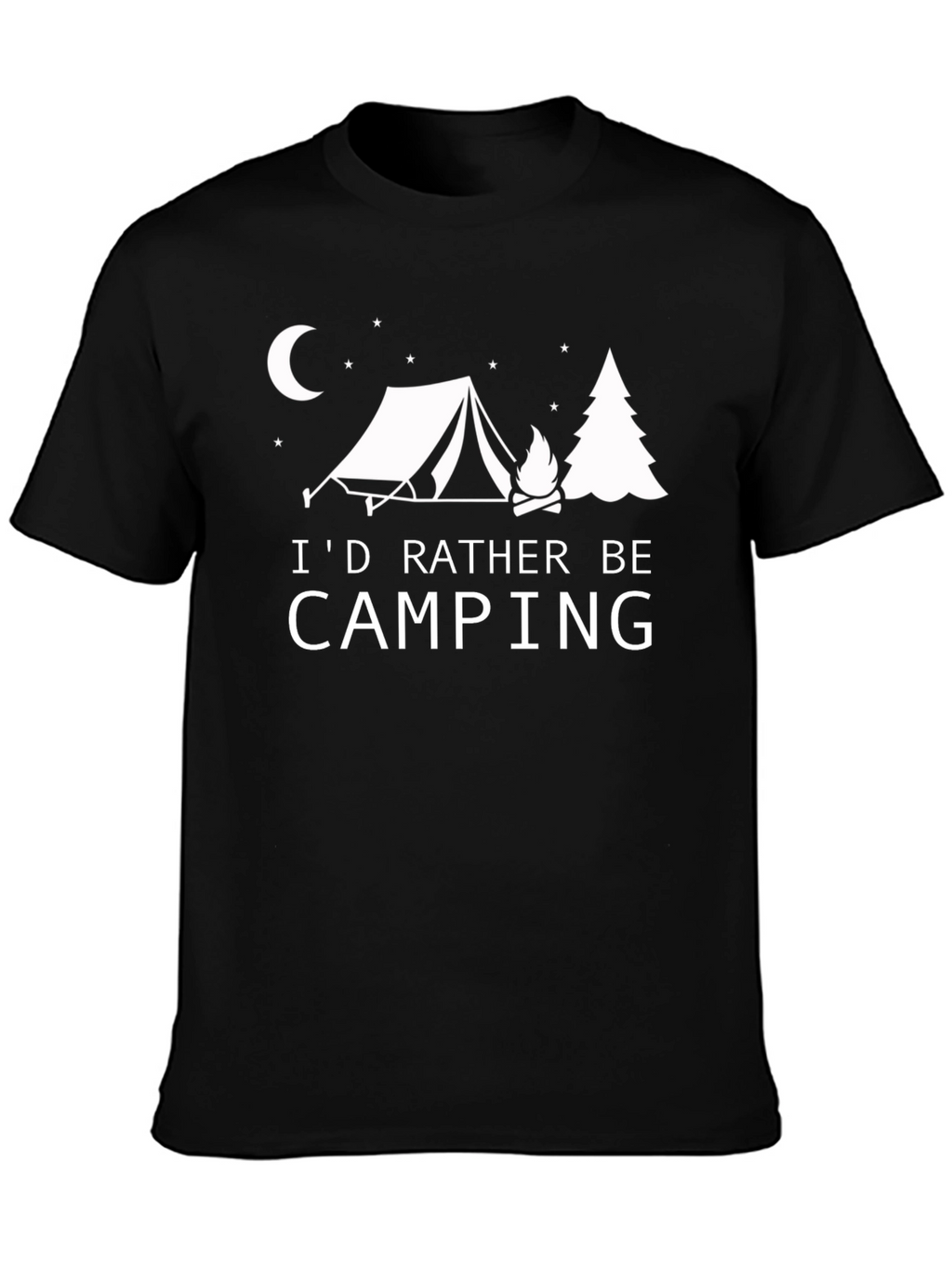 Camping Graphic T-Shirt: Id Rather Be Camping
