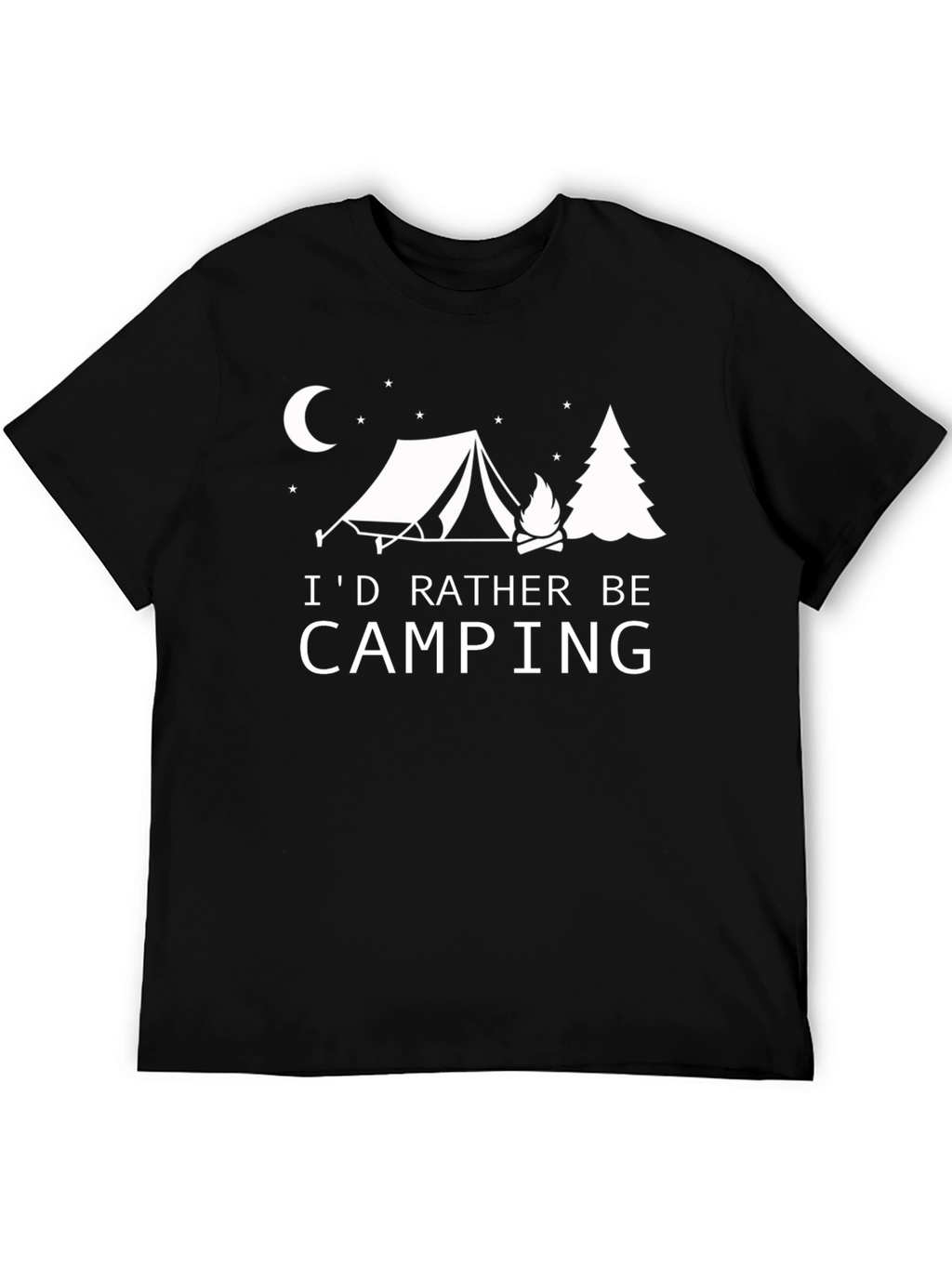 Camping Graphic T-Shirt: Id Rather Be Camping