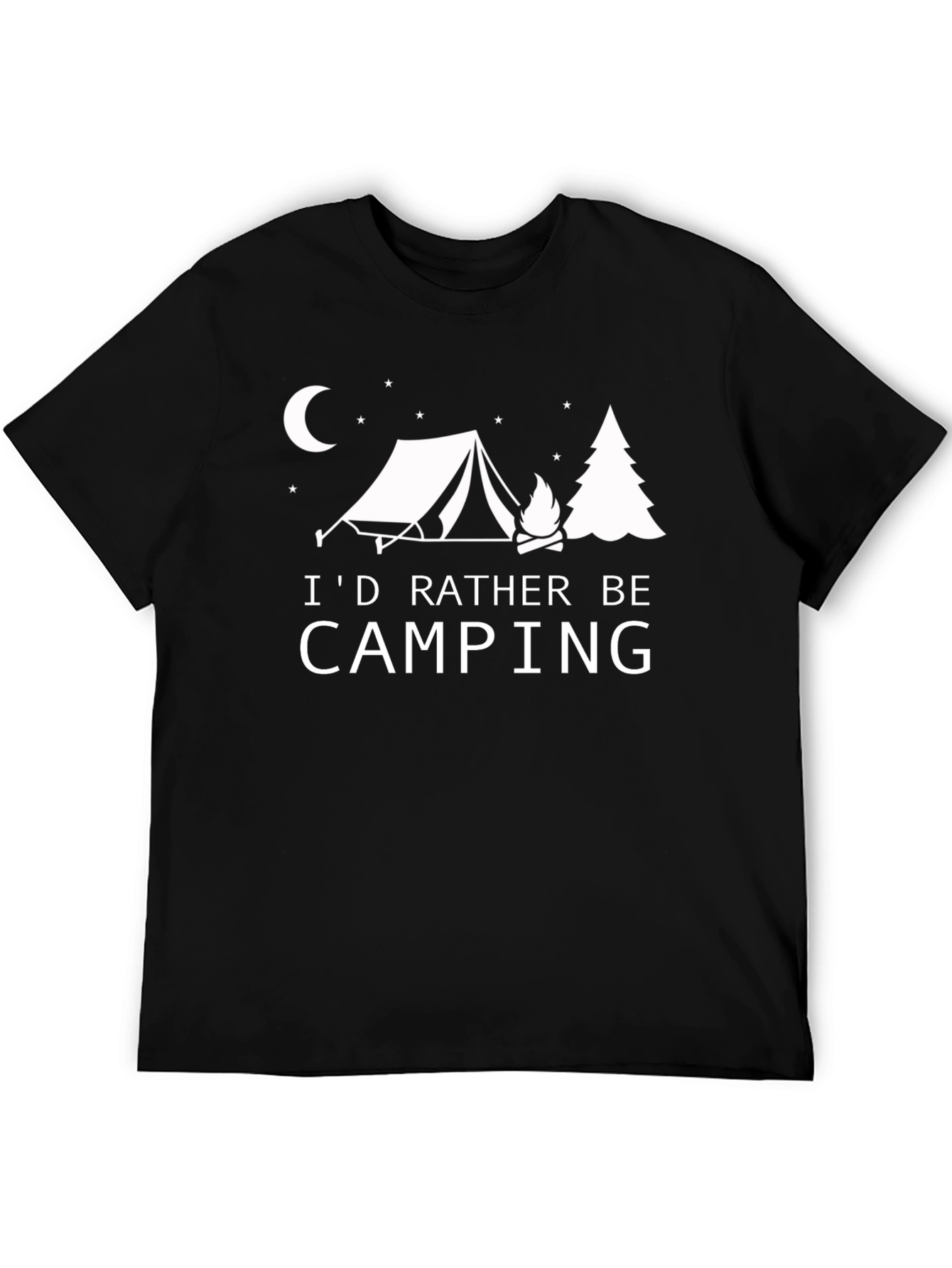 Camping Graphic T-Shirt: Id Rather Be Camping