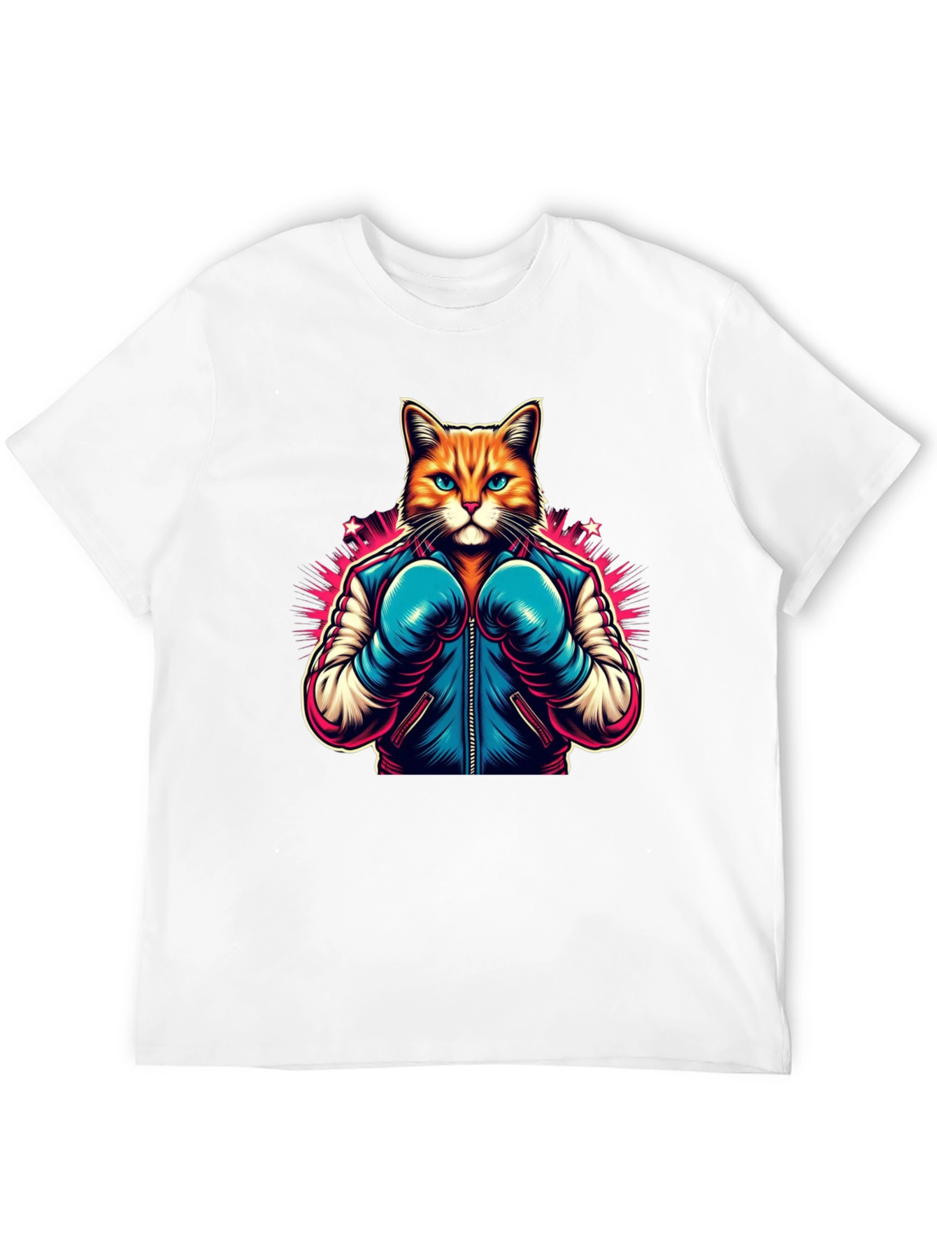 Boxer Cat Graphic Tee - Black T-Shirt