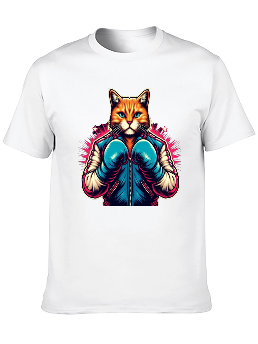 Boxer Cat Graphic Tee - Black T-Shirt