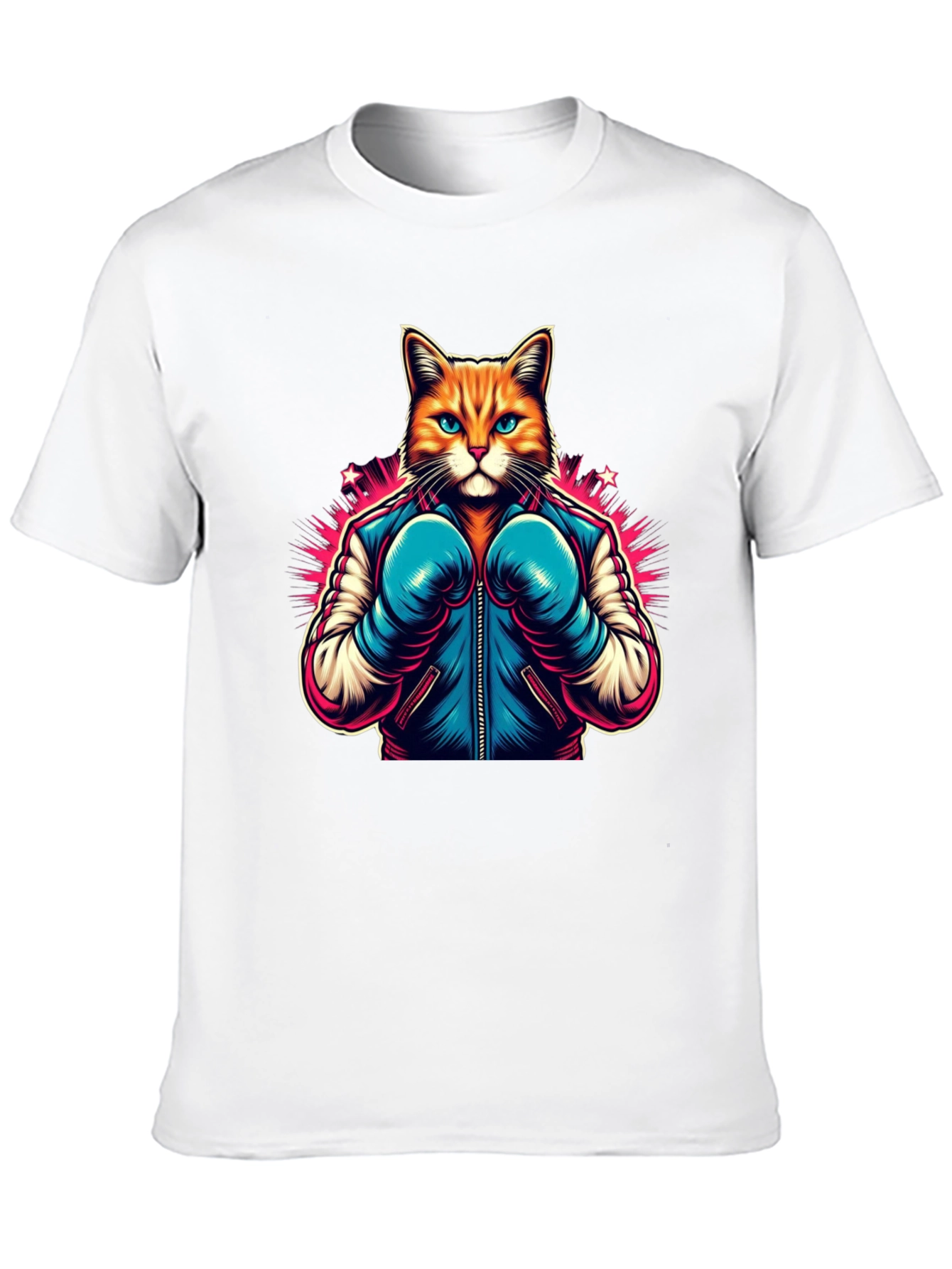 Boxer Cat Graphic Tee - Black T-Shirt